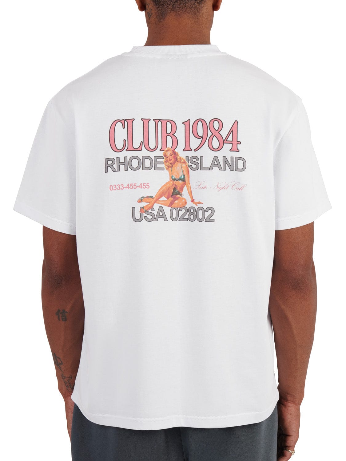 CLUB 1984. Rhode Island T-shirt - White T-Shirt
