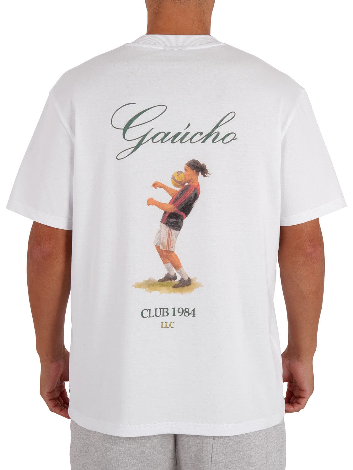 CLUB 1984. Ronaldinho T-shirt - White T-Shirt