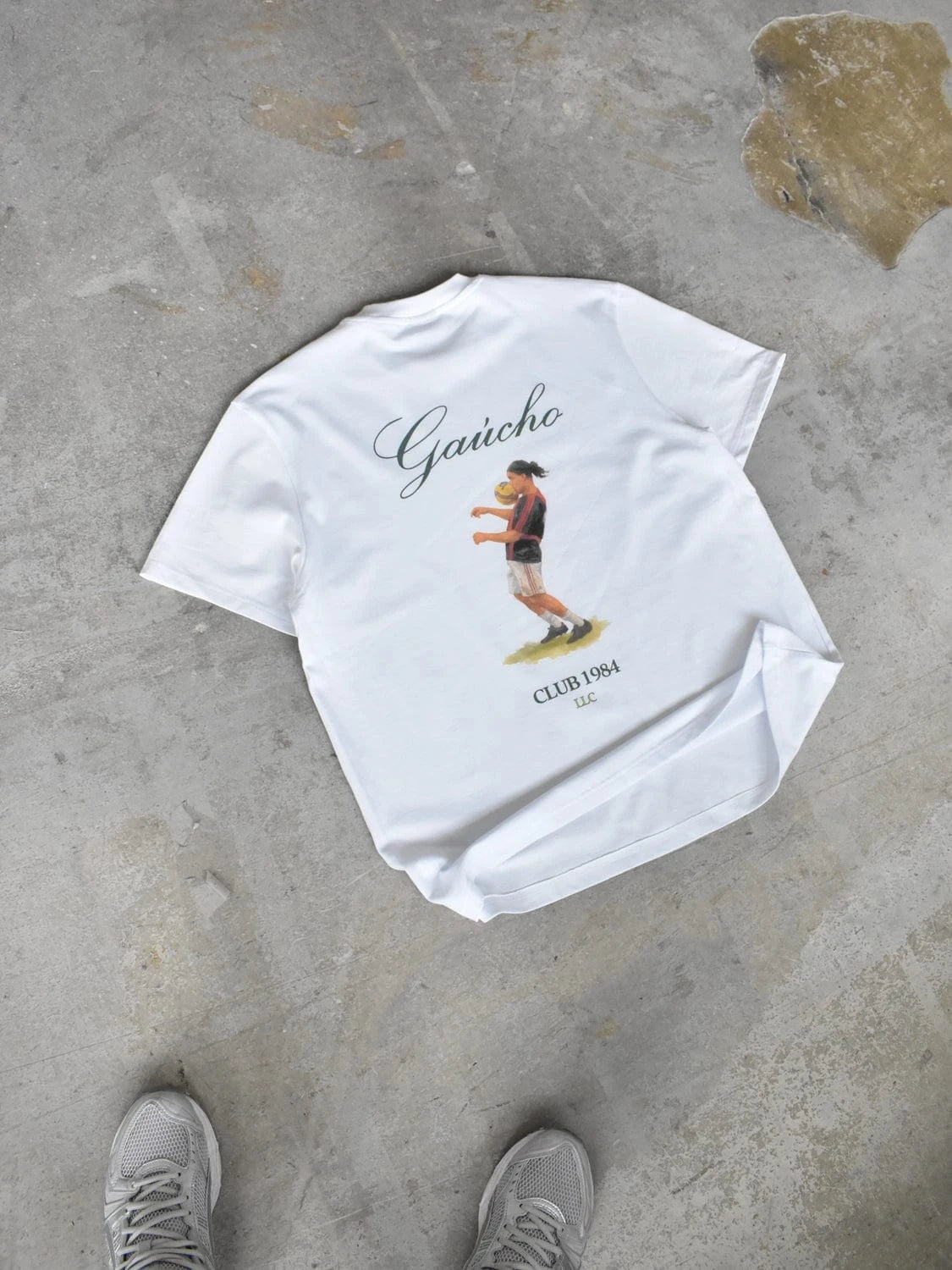CLUB 1984. Ronaldinho T-shirt - White T-Shirt