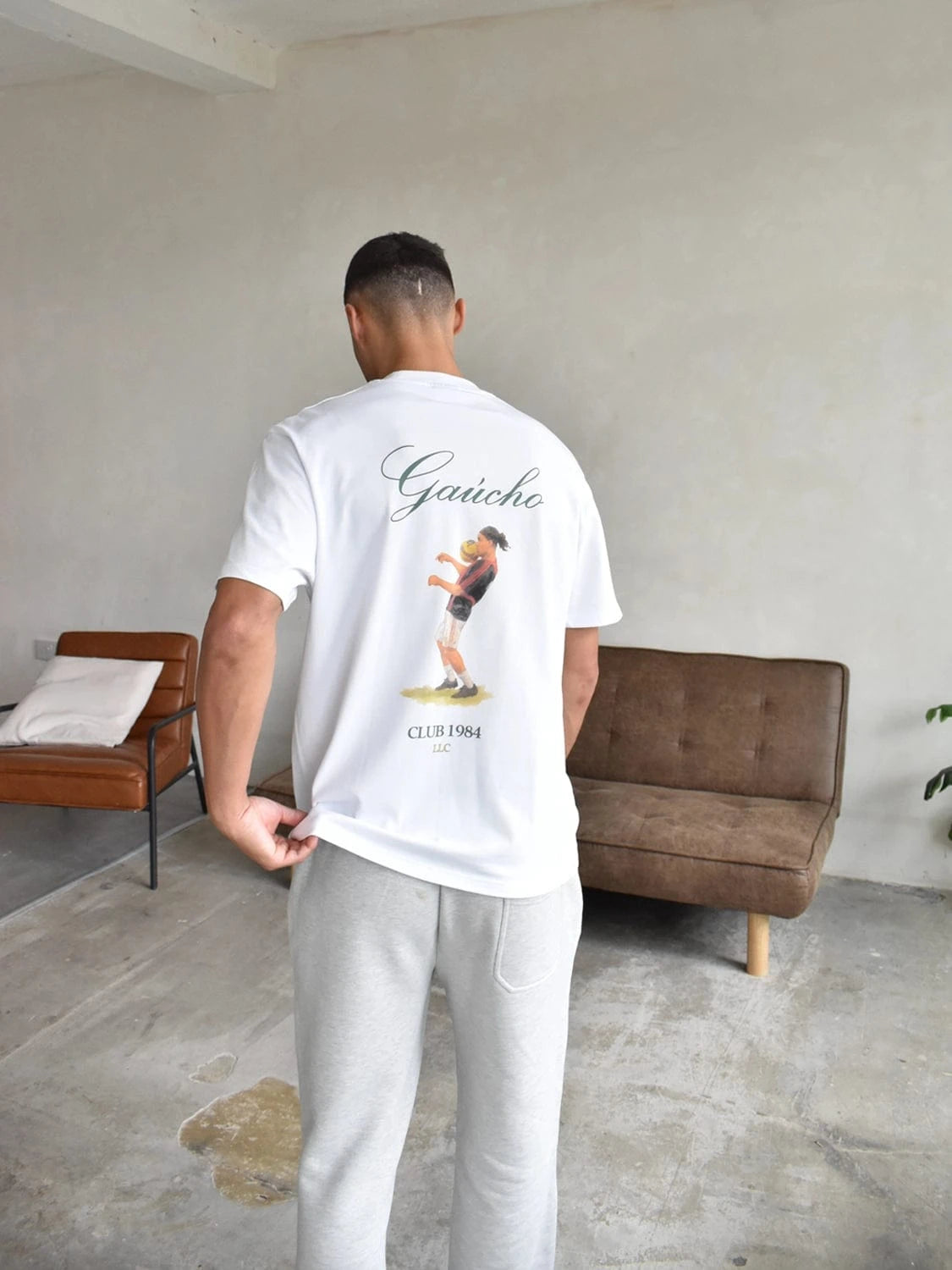 CLUB 1984. Ronaldinho T-shirt - White T-Shirt