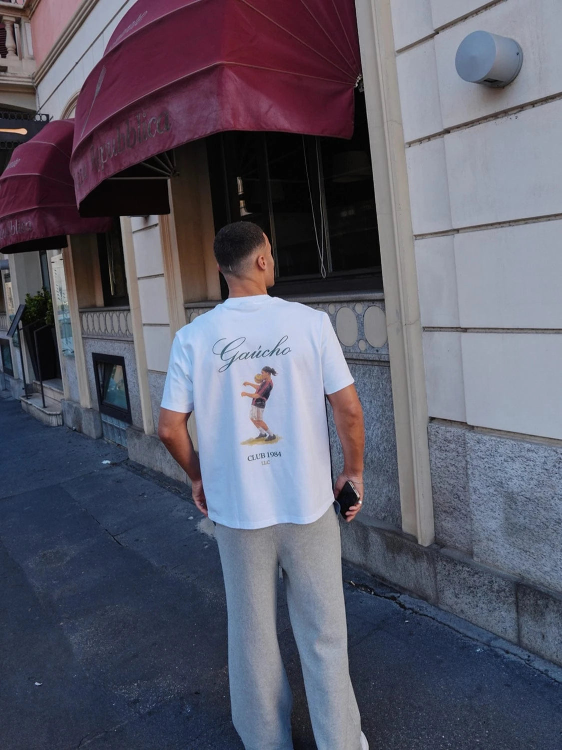 CLUB 1984. Ronaldinho T-shirt - White T-Shirt