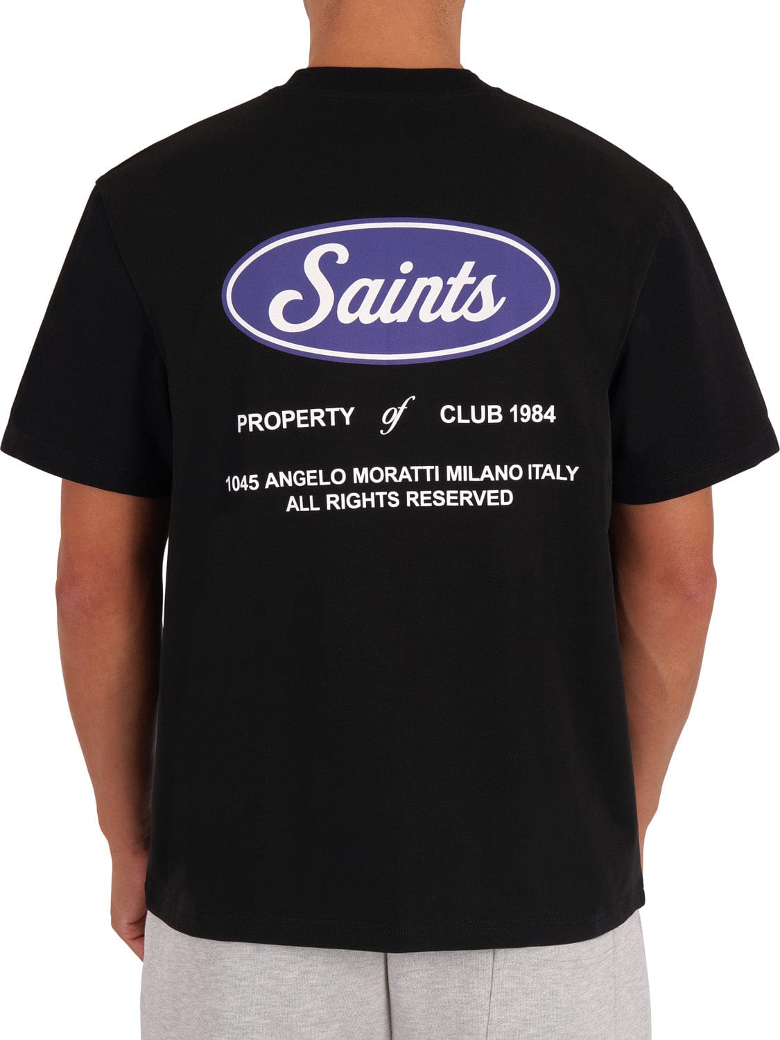 CLUB 1984. Saints Property T-shirt - Black T-Shirt