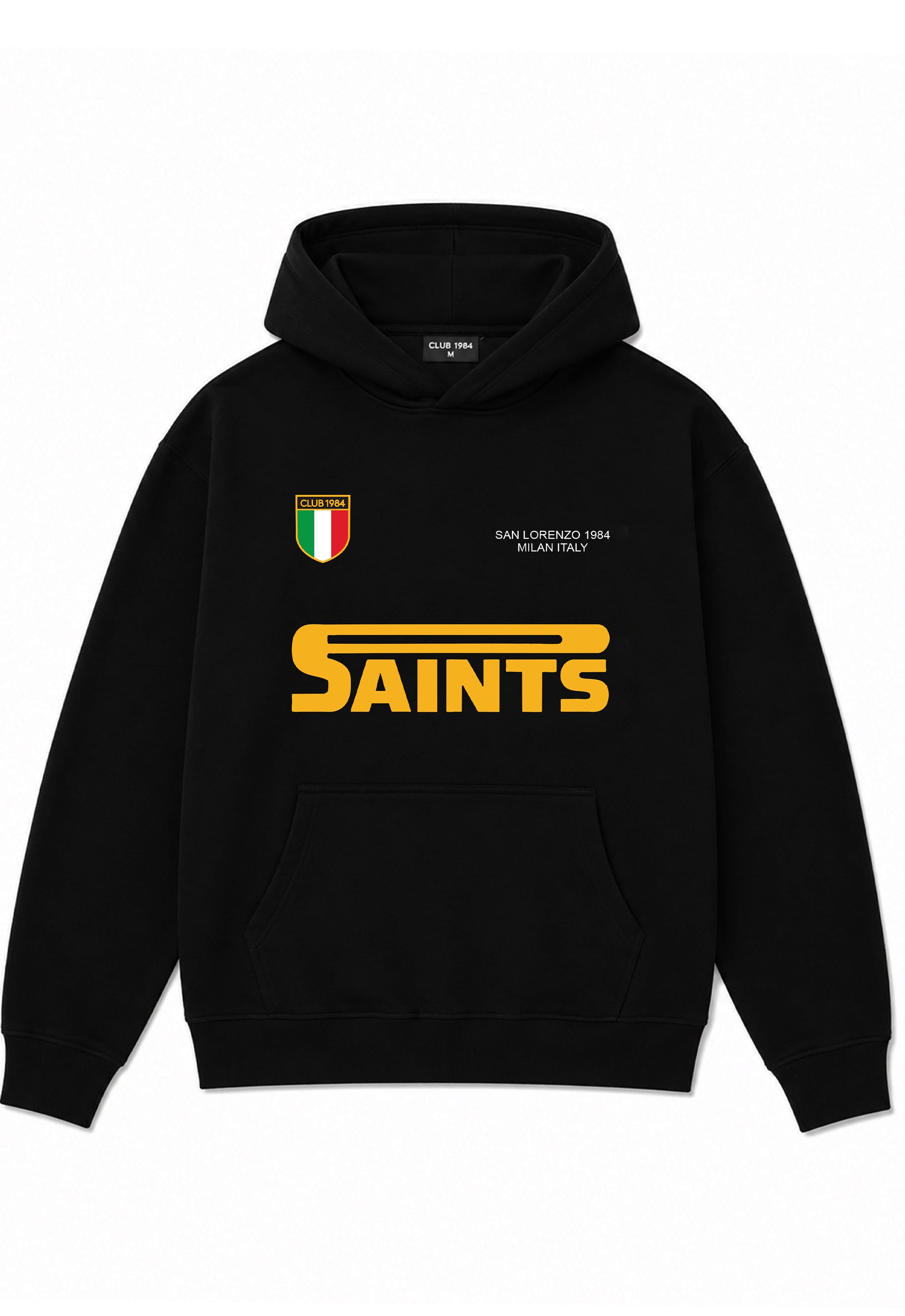 CLUB 1984. San Lorenzo Hoodie - Black Hoodie