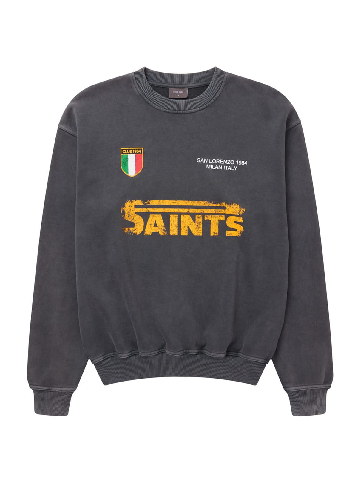 CLUB 1984. San Lorenzo Sweatshirt - Washed Grey Sweatshirt