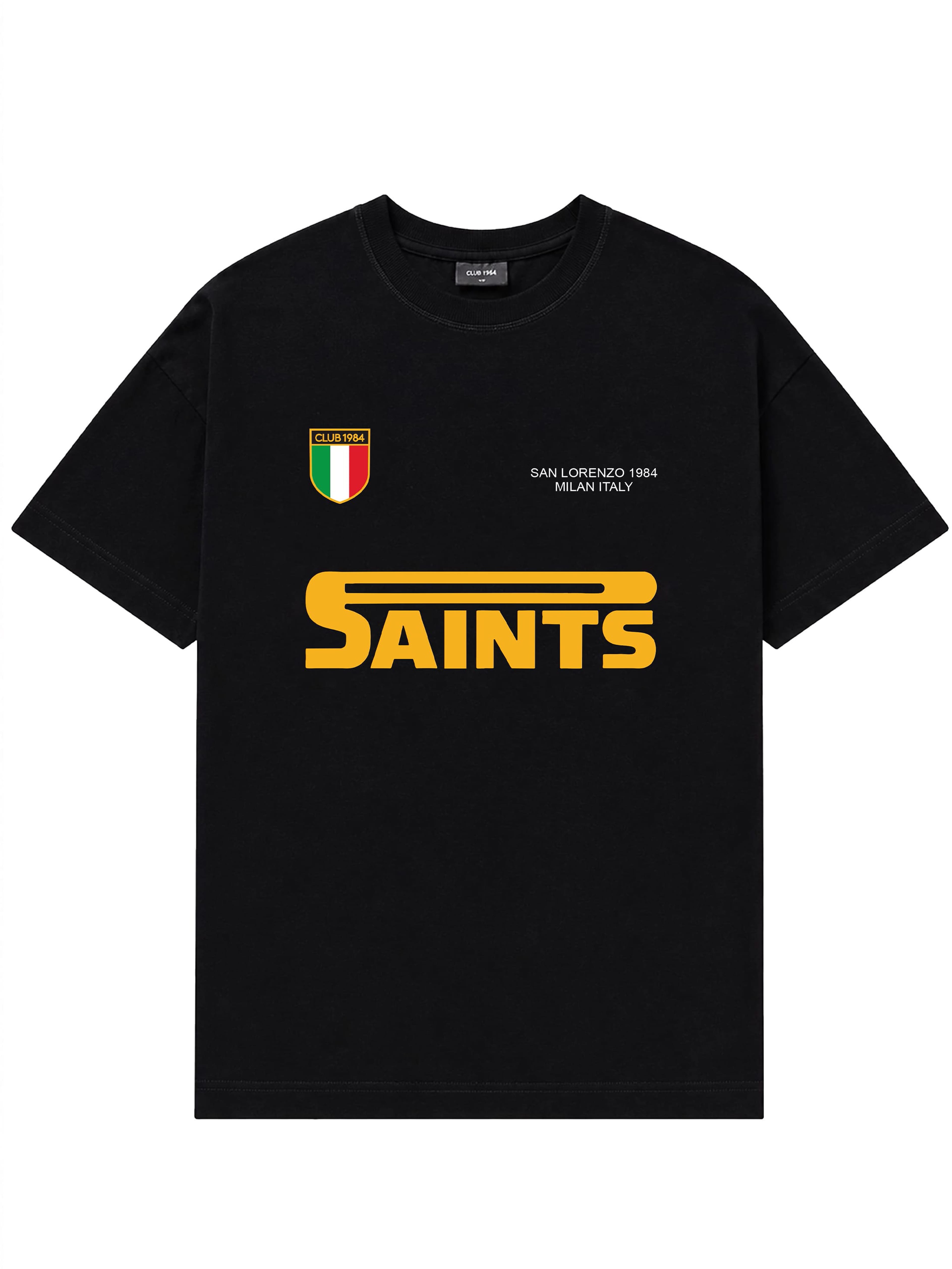 CLUB 1984. San Lorenzo T-shirt - Black T-Shirt
