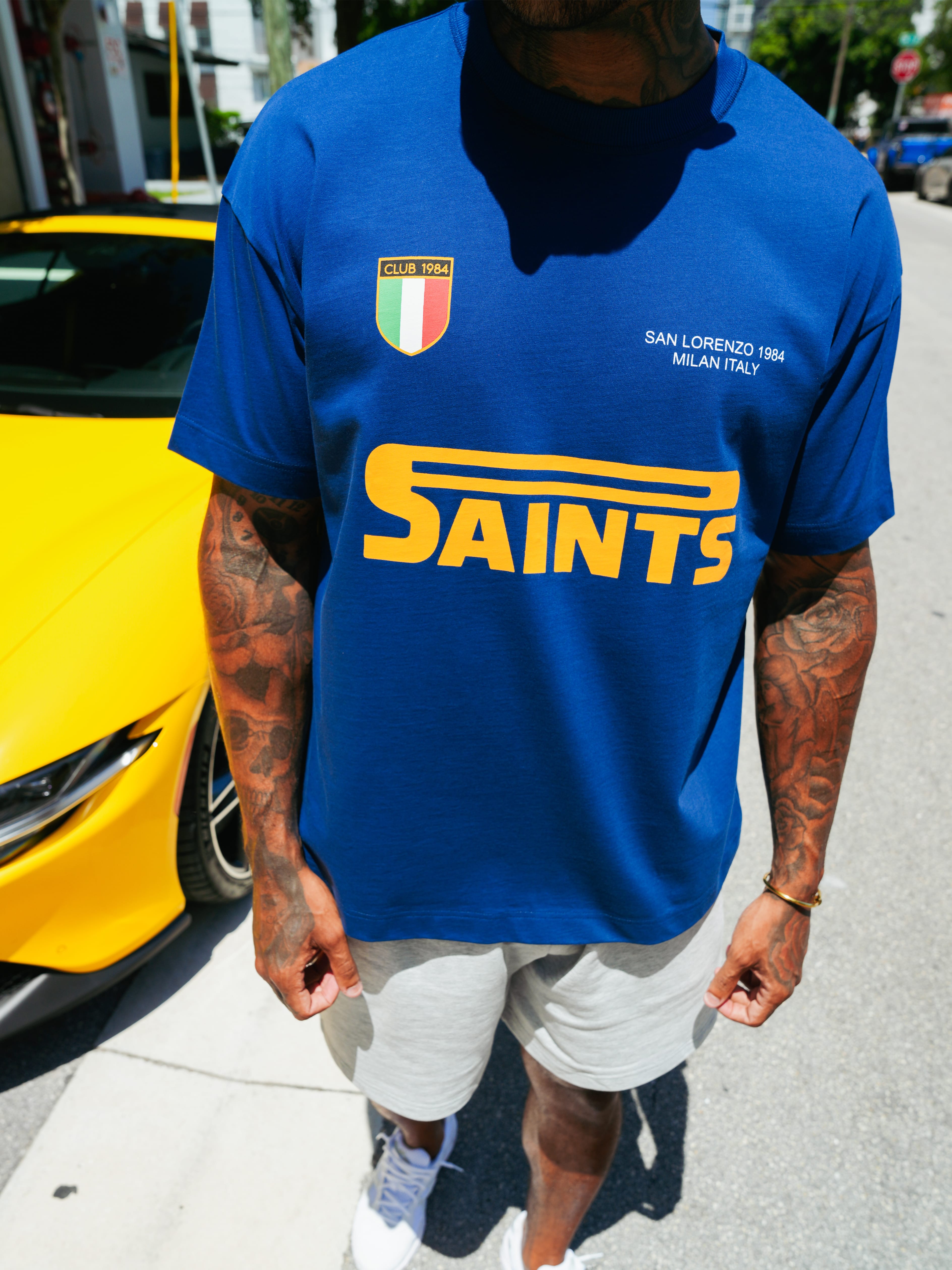 CLUB 1984. San Lorenzo T-shirt - Navy T-Shirt