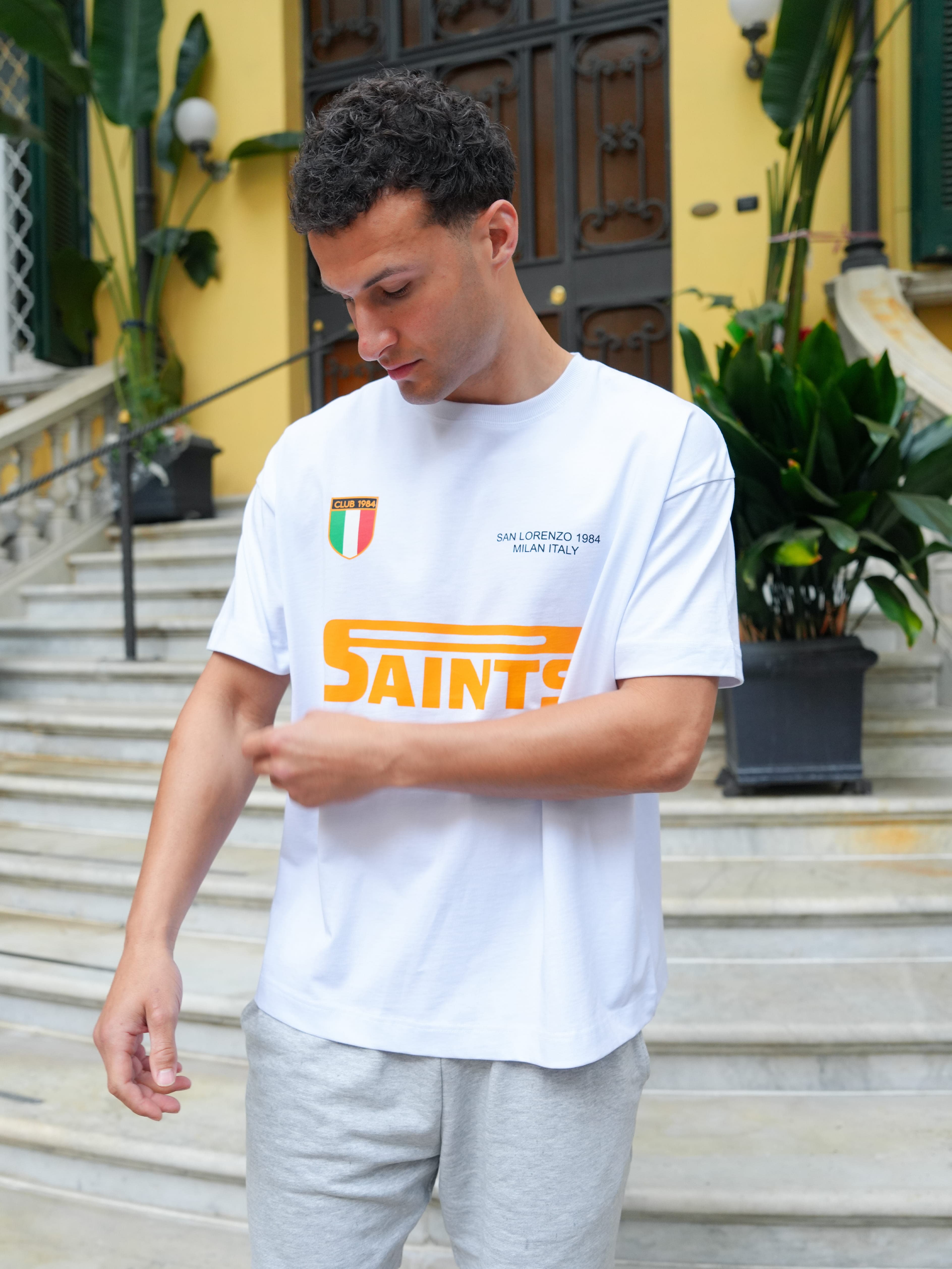 CLUB 1984. San Lorenzo T-shirt - White T-Shirt