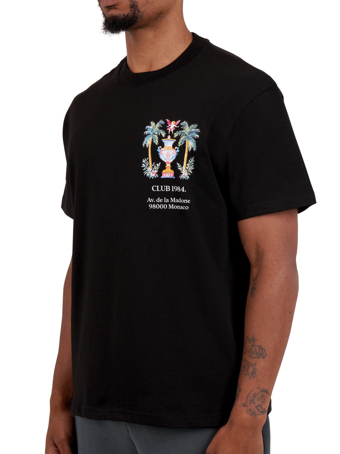 CLUB 1984. Serene T-shirt - Black T-Shirt