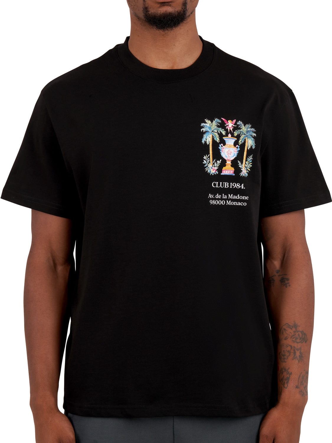 CLUB 1984. Serene T-shirt - Black T-Shirt