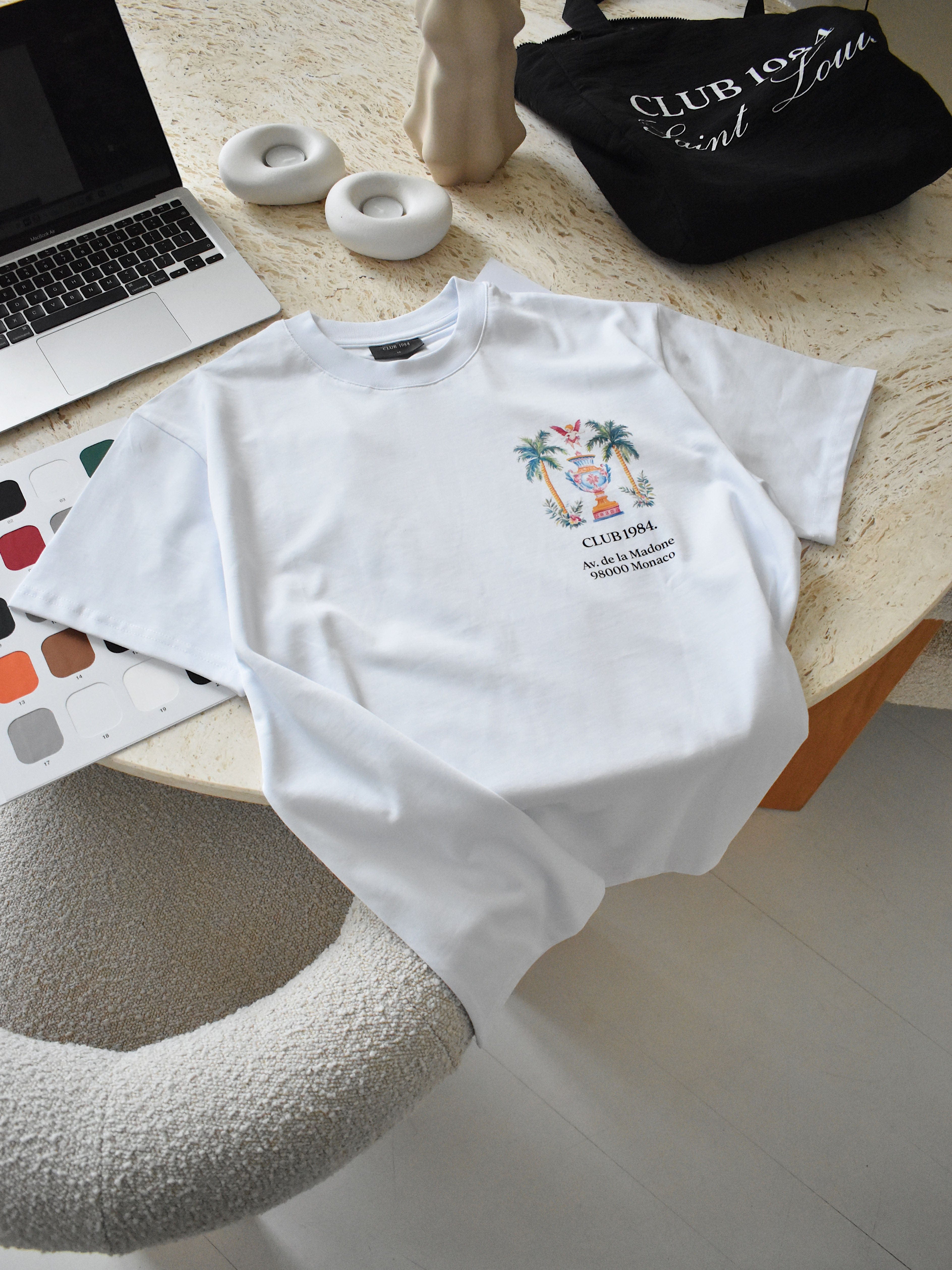 CLUB 1984. Serene T-shirt - White T-Shirt