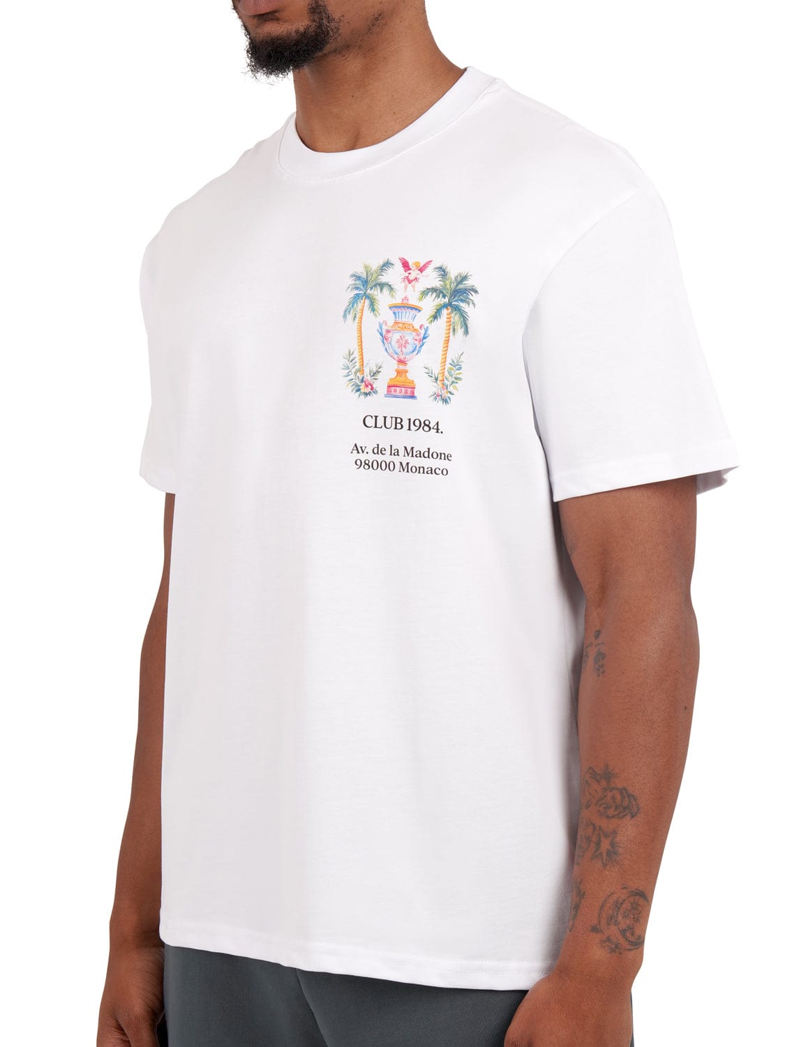 CLUB 1984. Serene T-shirt - White T-Shirt