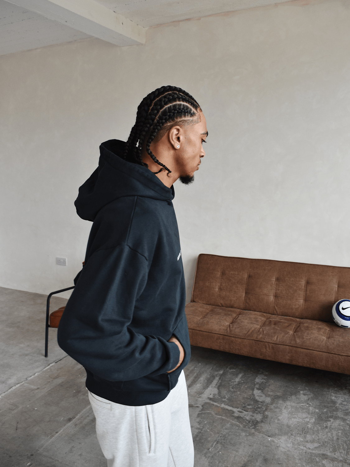 CLUB 1984. Signature Hoodie - Washed Black Hoodie