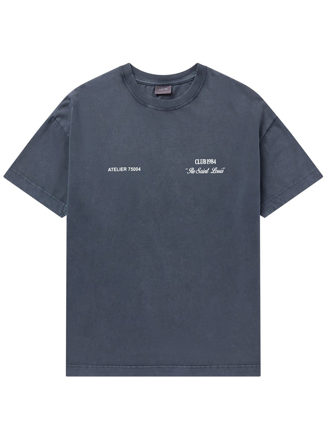 CLUB 1984. Signature T-shirt - Washed Grey T-Shirt