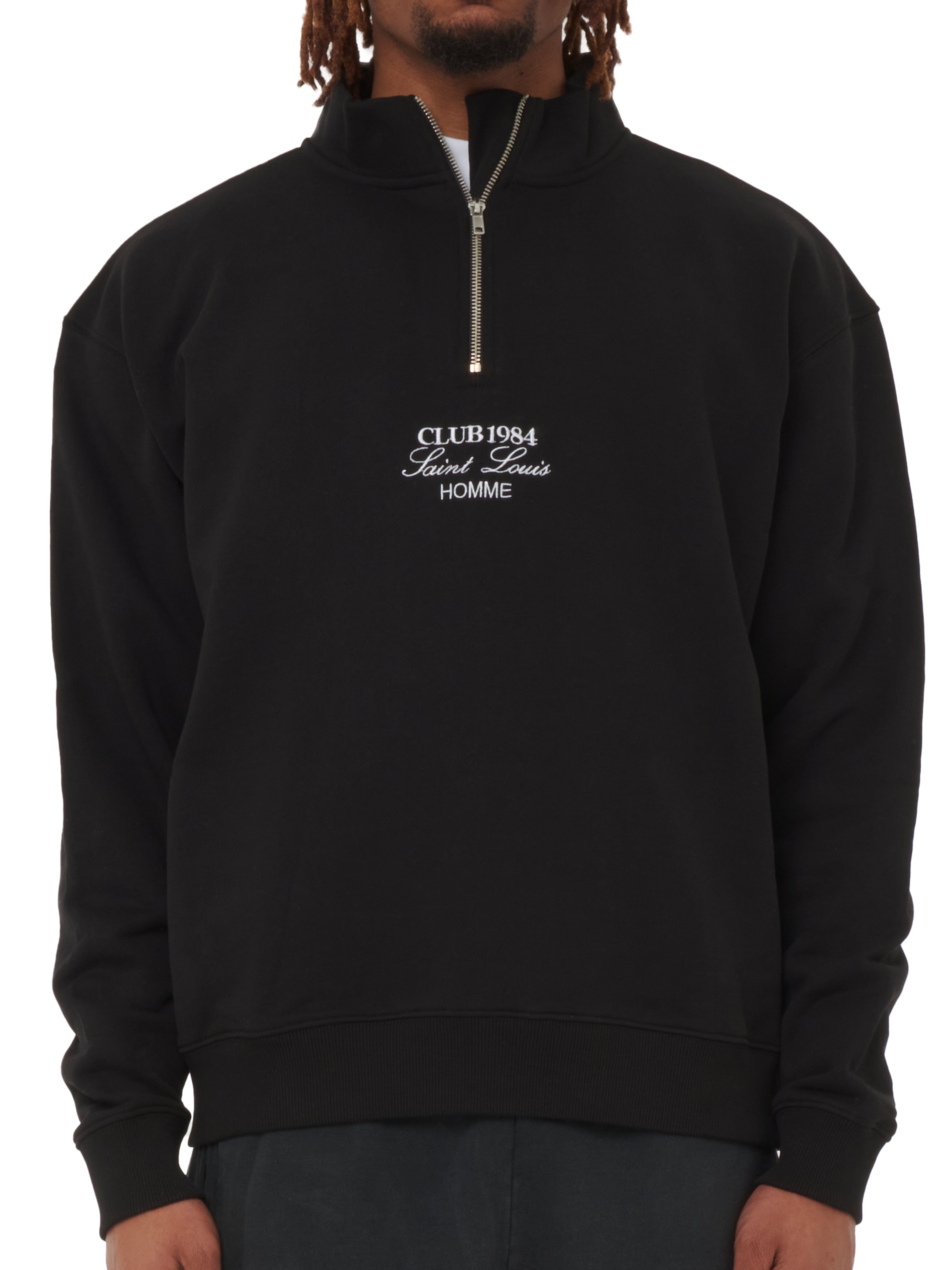 CLUB 1984. SL Homme 1/4 Zip - Black 1/4 zip