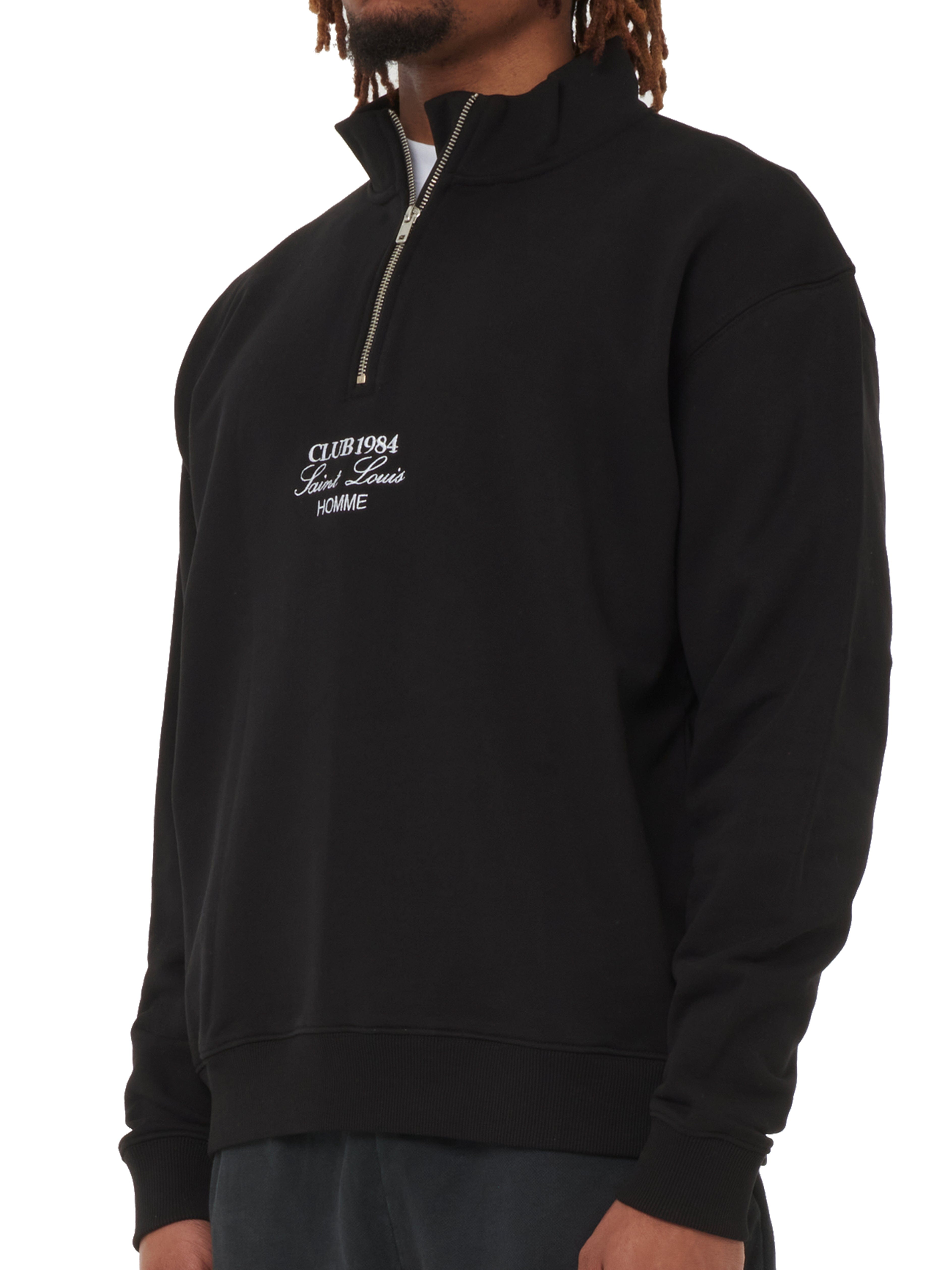 CLUB 1984. SL Homme 1/4 Zip - Black 1/4 zip