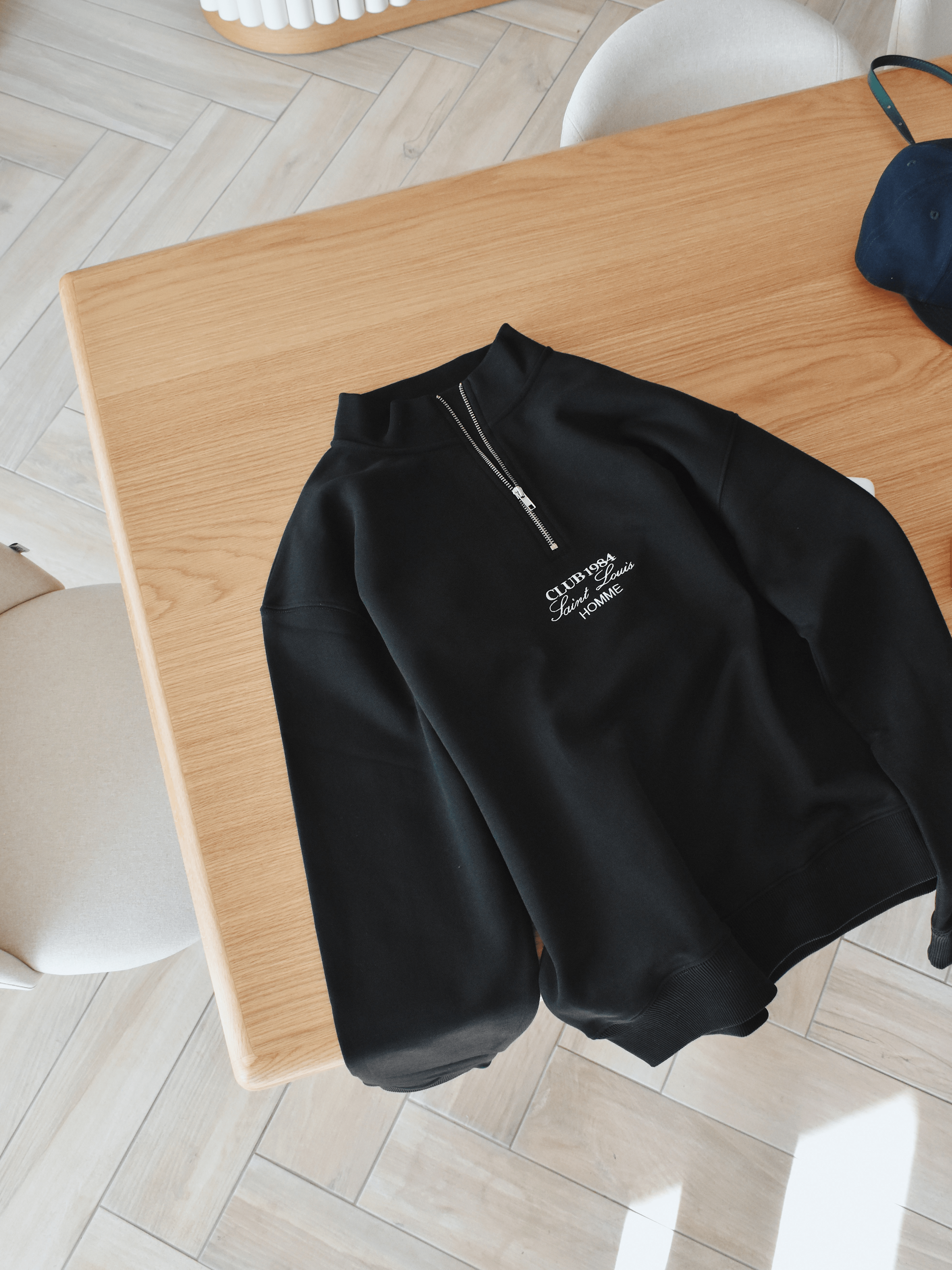 CLUB 1984. SL Homme 1/4 Zip - Black 1/4 zip
