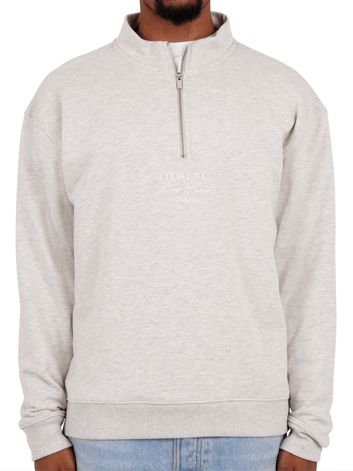 CLUB 1984. SL Homme 1/4 Zip - Grey 1/4 zip
