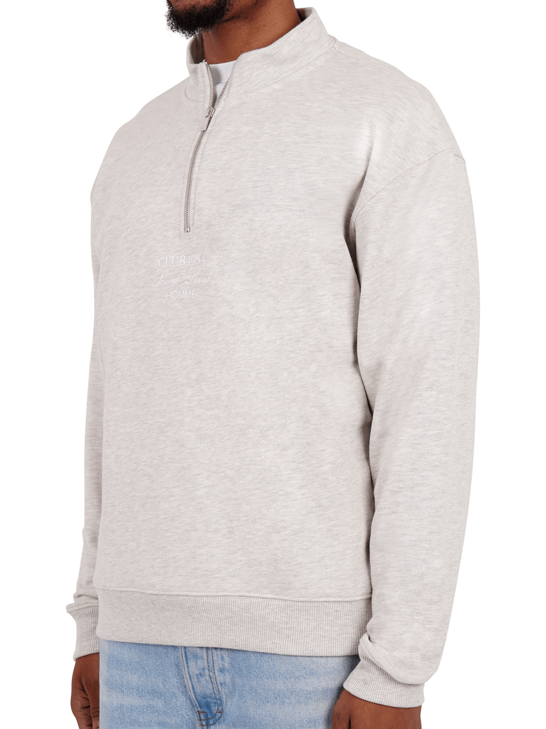 CLUB 1984. SL Homme 1/4 Zip - Grey 1/4 zip