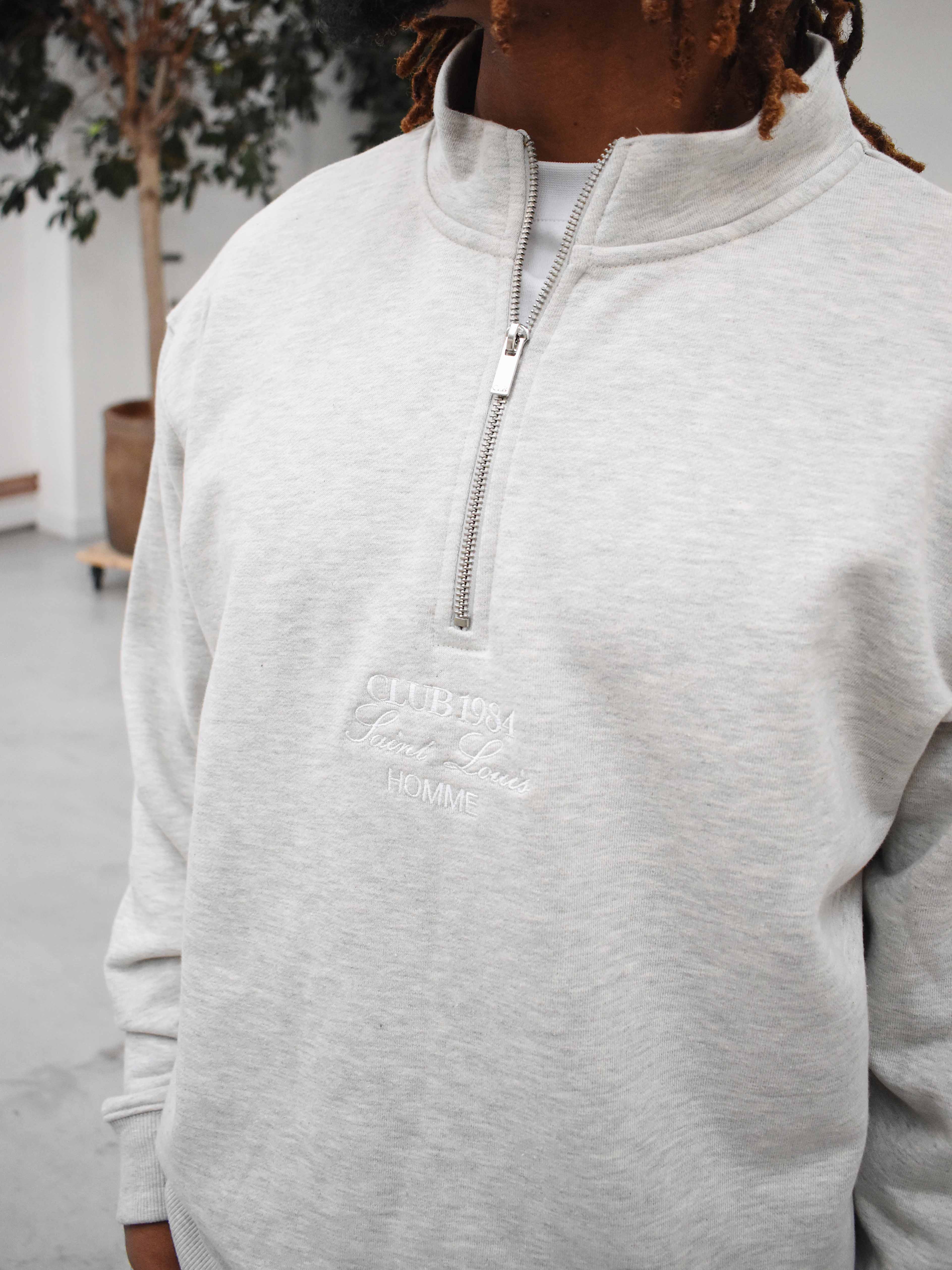 CLUB 1984. SL Homme 1/4 Zip - Grey 1/4 zip