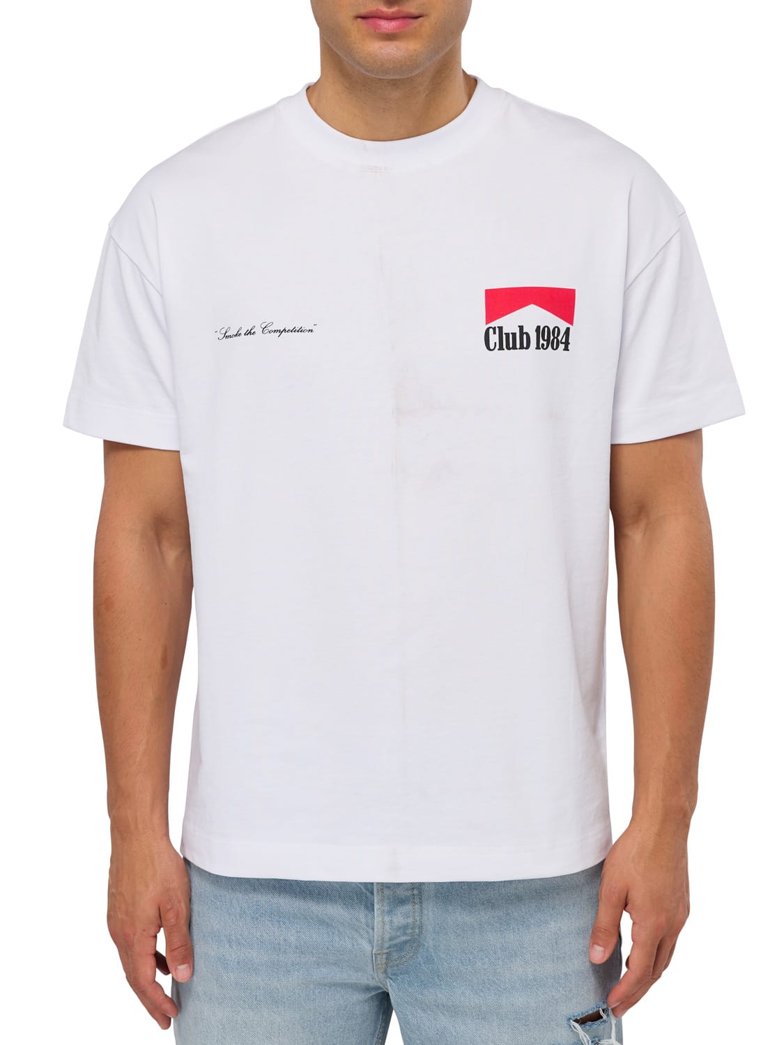 CLUB 1984. Smoke the Competition T-shirt - White T-Shirt