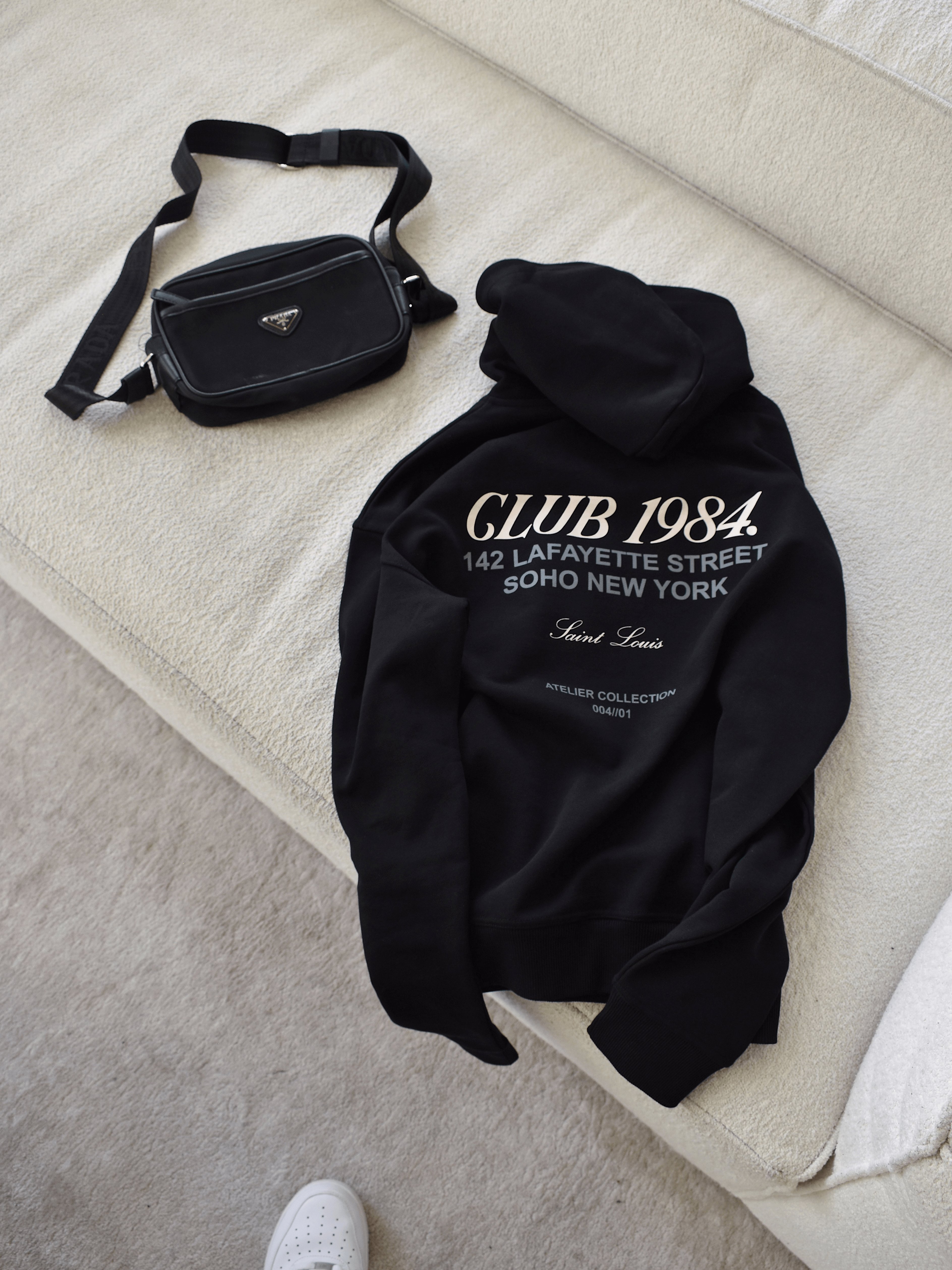 CLUB 1984. Soho Hoodie - Black Hoodie