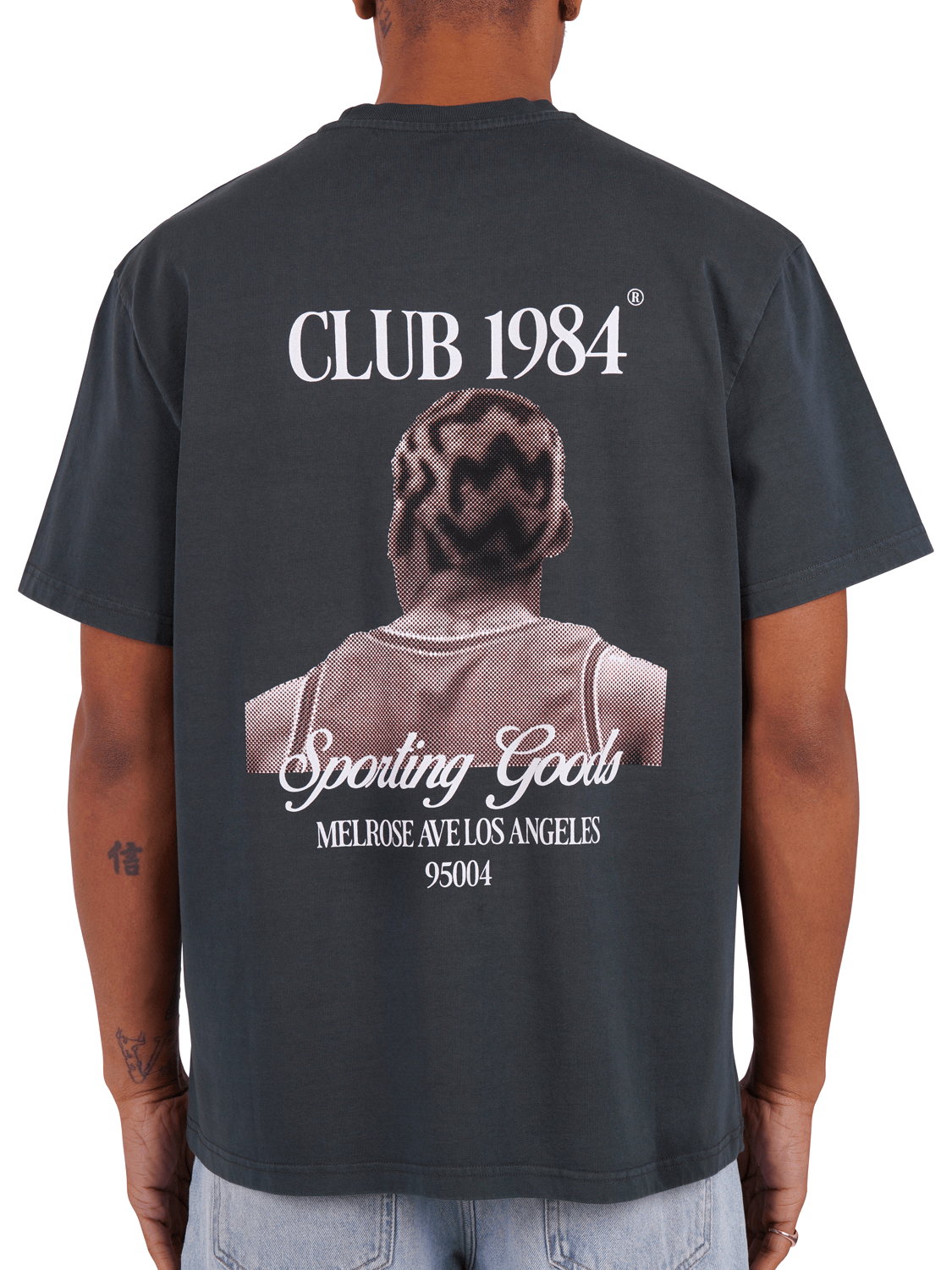 CLUB 1984. Sporting Goods Rodman T-shirt - Washed Grey T-Shirt