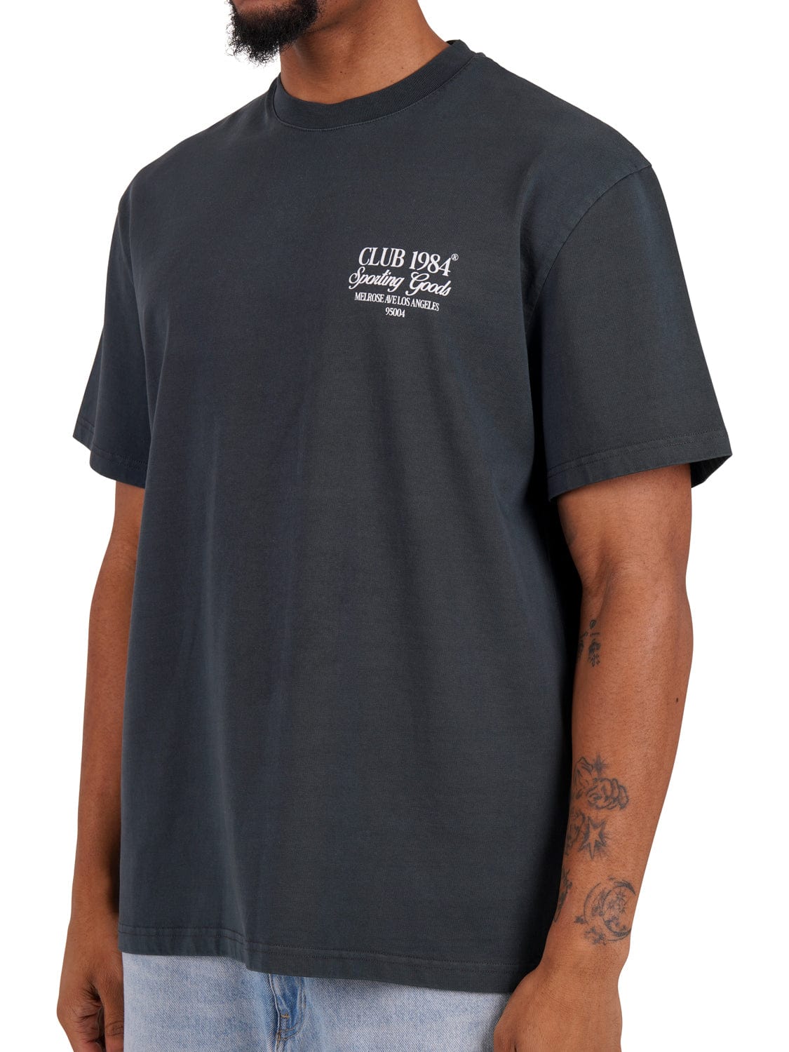 CLUB 1984. Sporting Goods Rodman T-shirt - Washed Grey T-Shirt