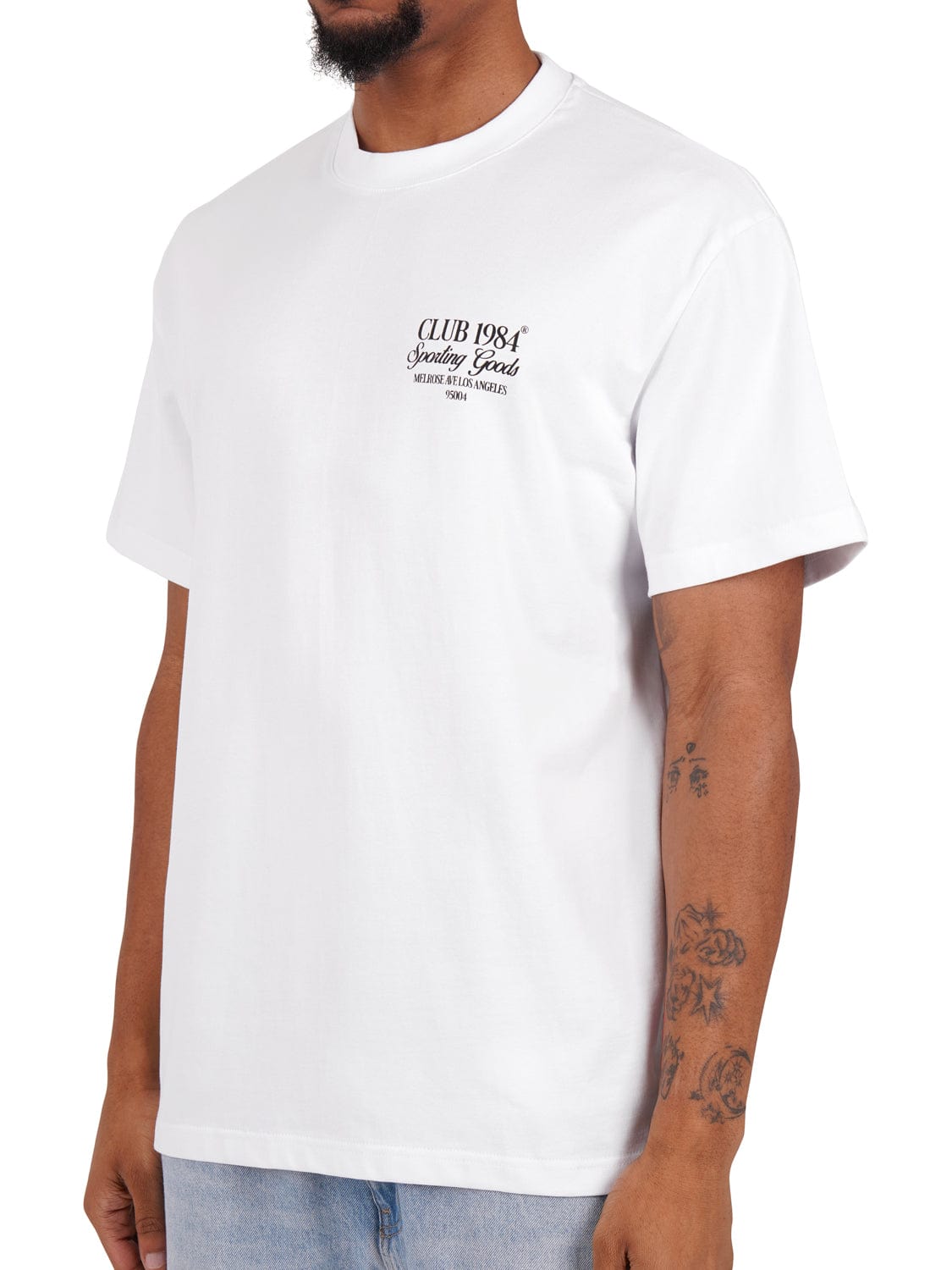 CLUB 1984. Sporting Goods Rodman T-shirt - White T-Shirt