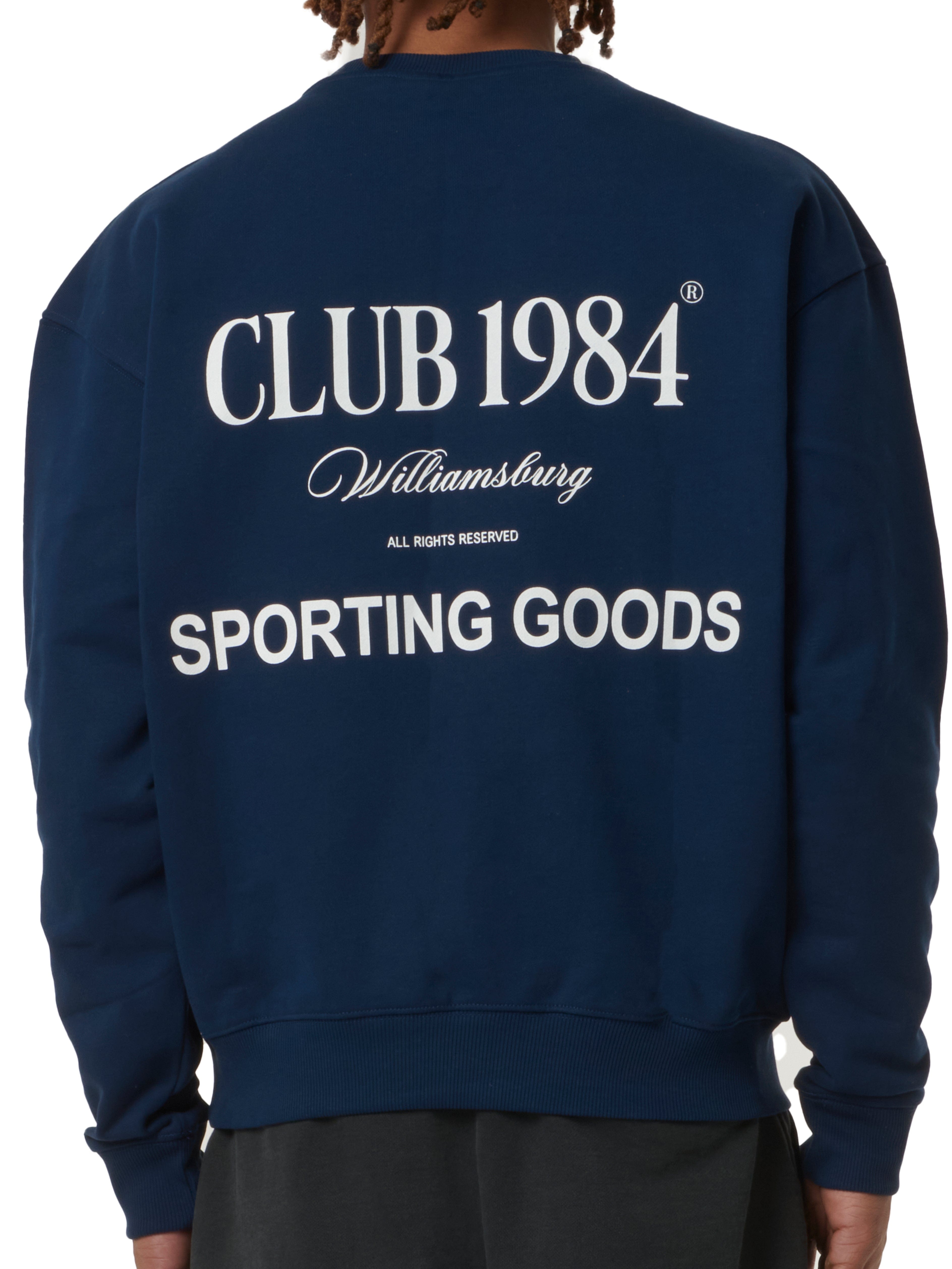 CLUB 1984. Sporting Goods Sweatshirt - Navy Sweatshirt