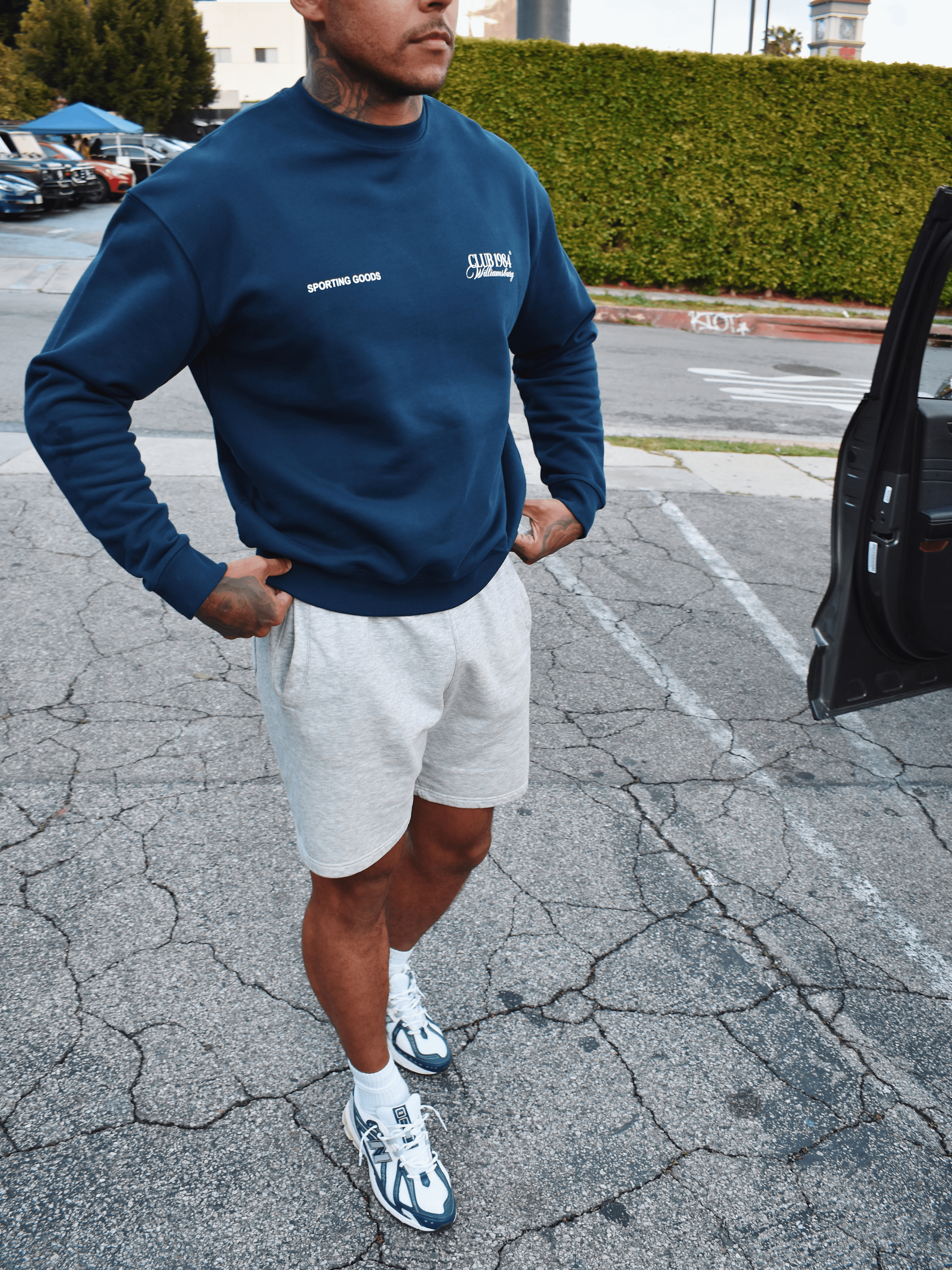 CLUB 1984. Sporting Goods Sweatshirt - Navy Sweatshirt