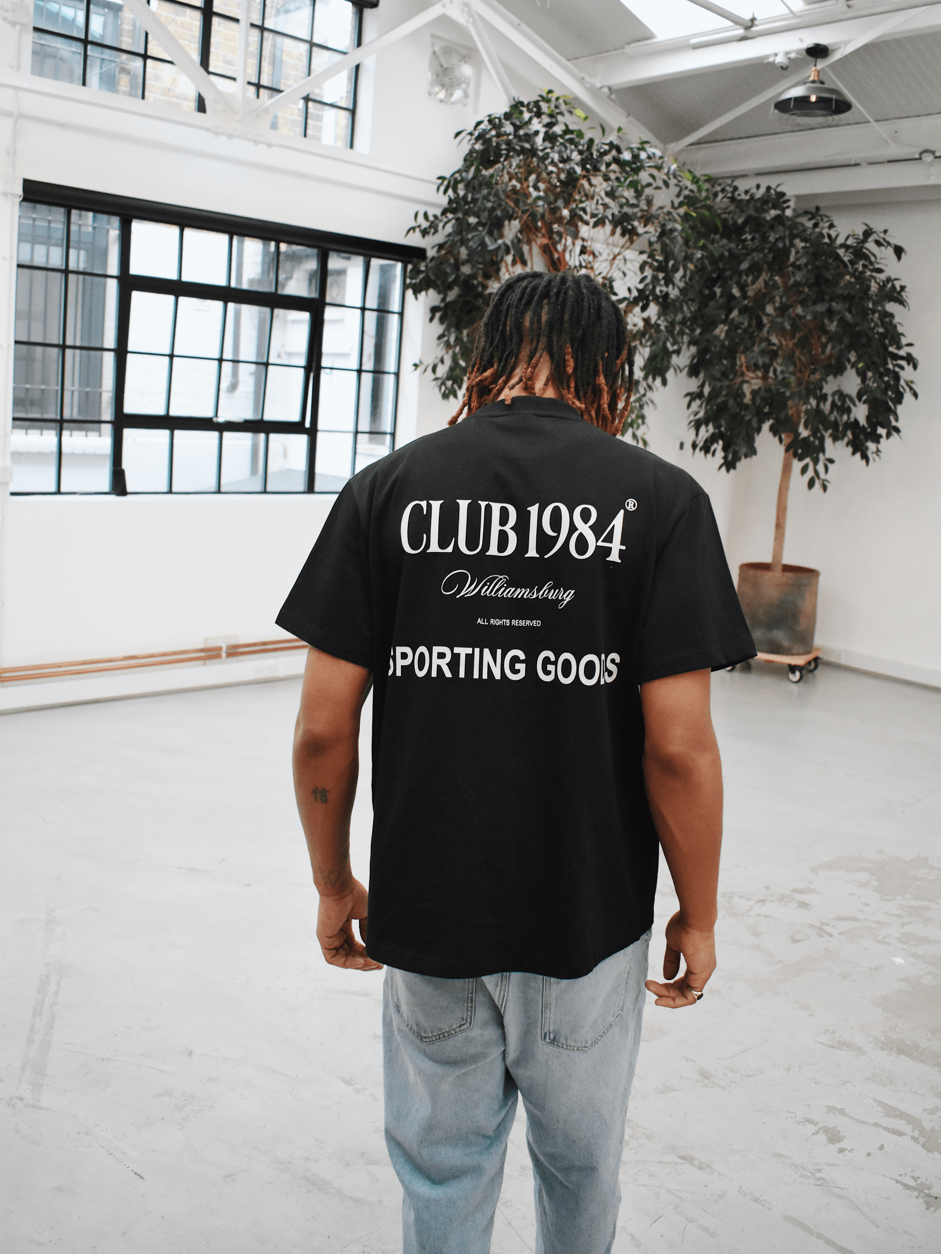 CLUB 1984. Sporting Goods T-shirt - Black T-Shirt