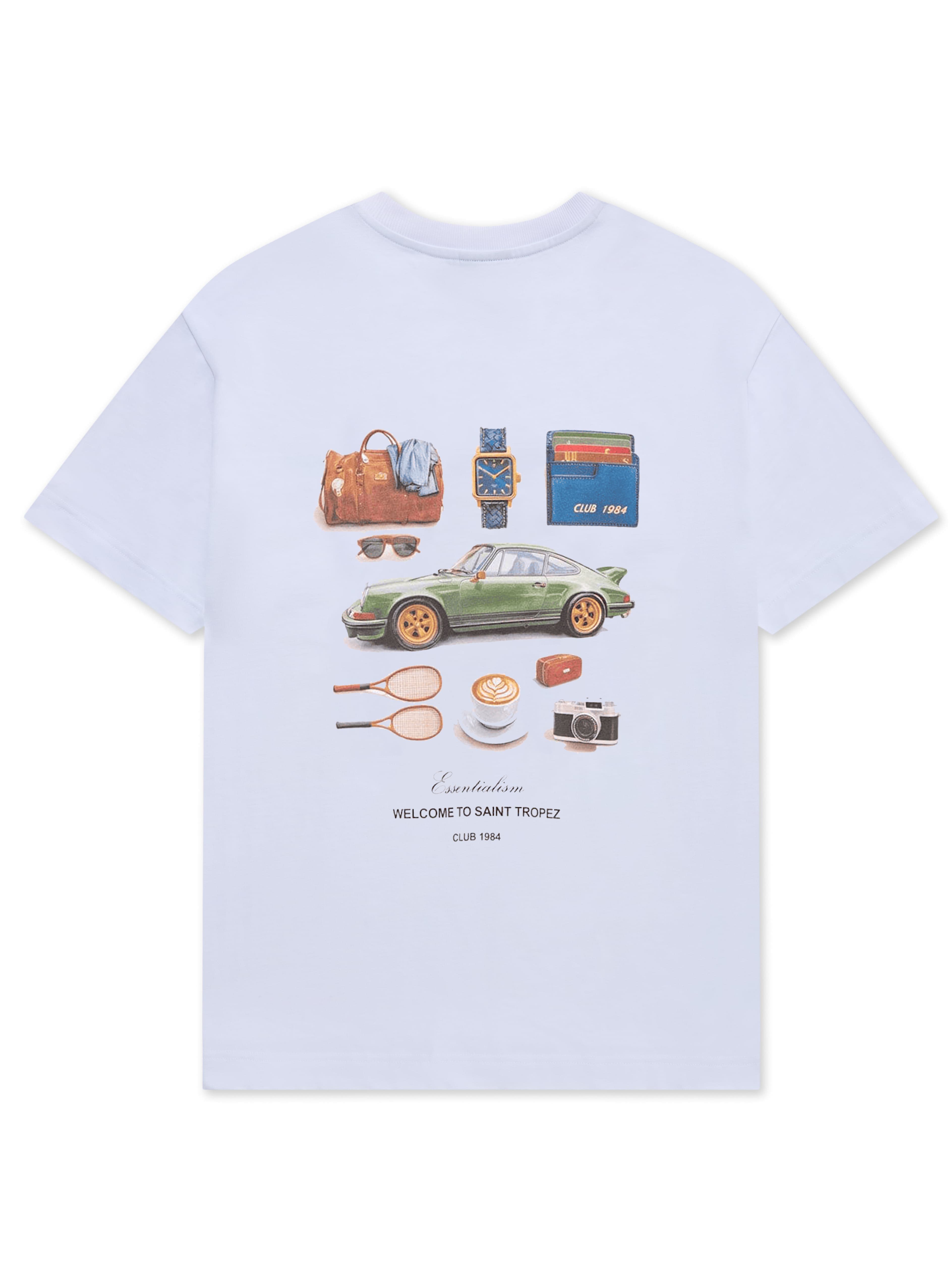 CLUB 1984. ST Tropez Road Trip T-shirt - White (PRE ORDER) T-Shirt