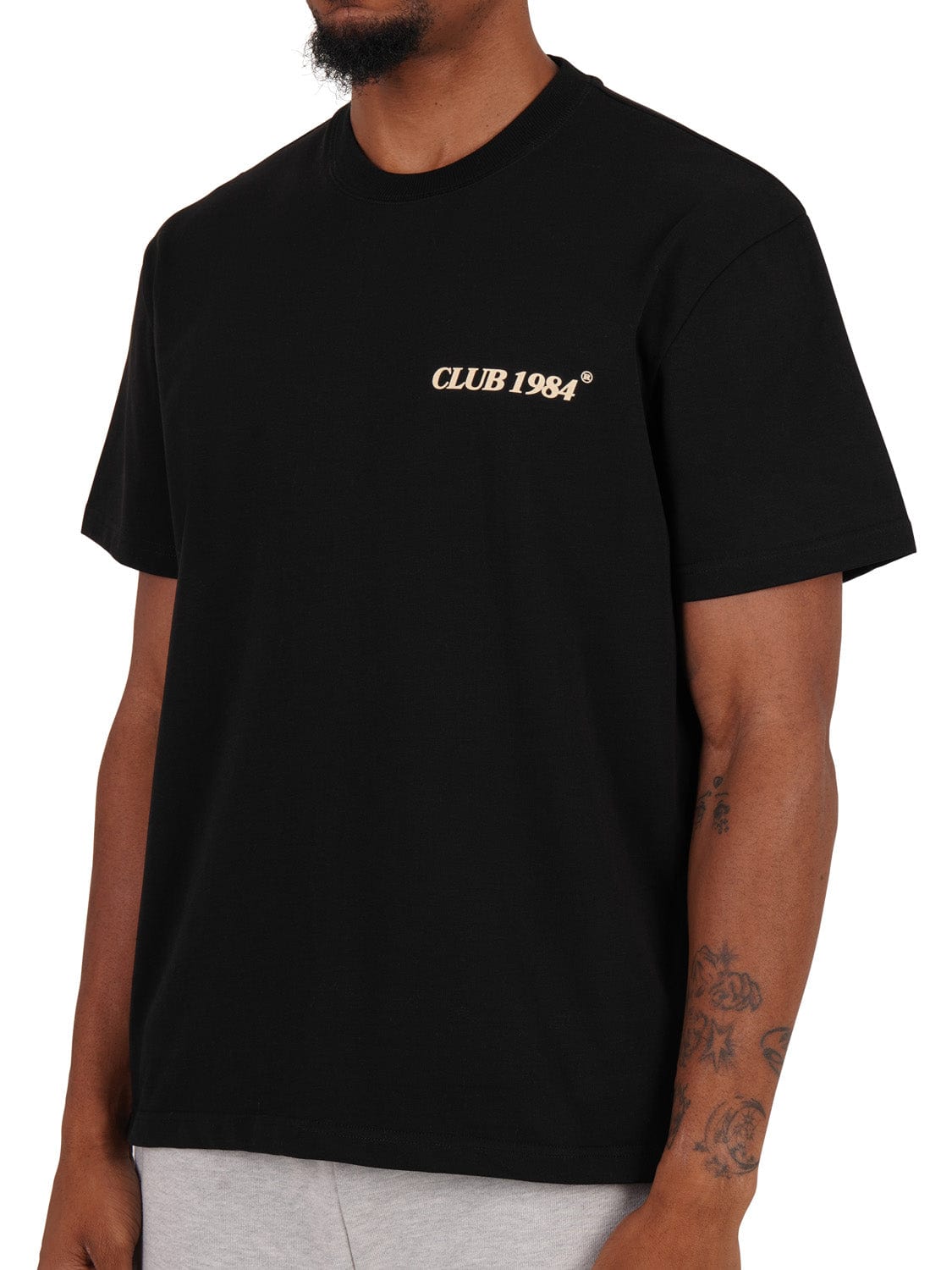 CLUB 1984. Stay Lucky T-shirt - Black T-Shirt
