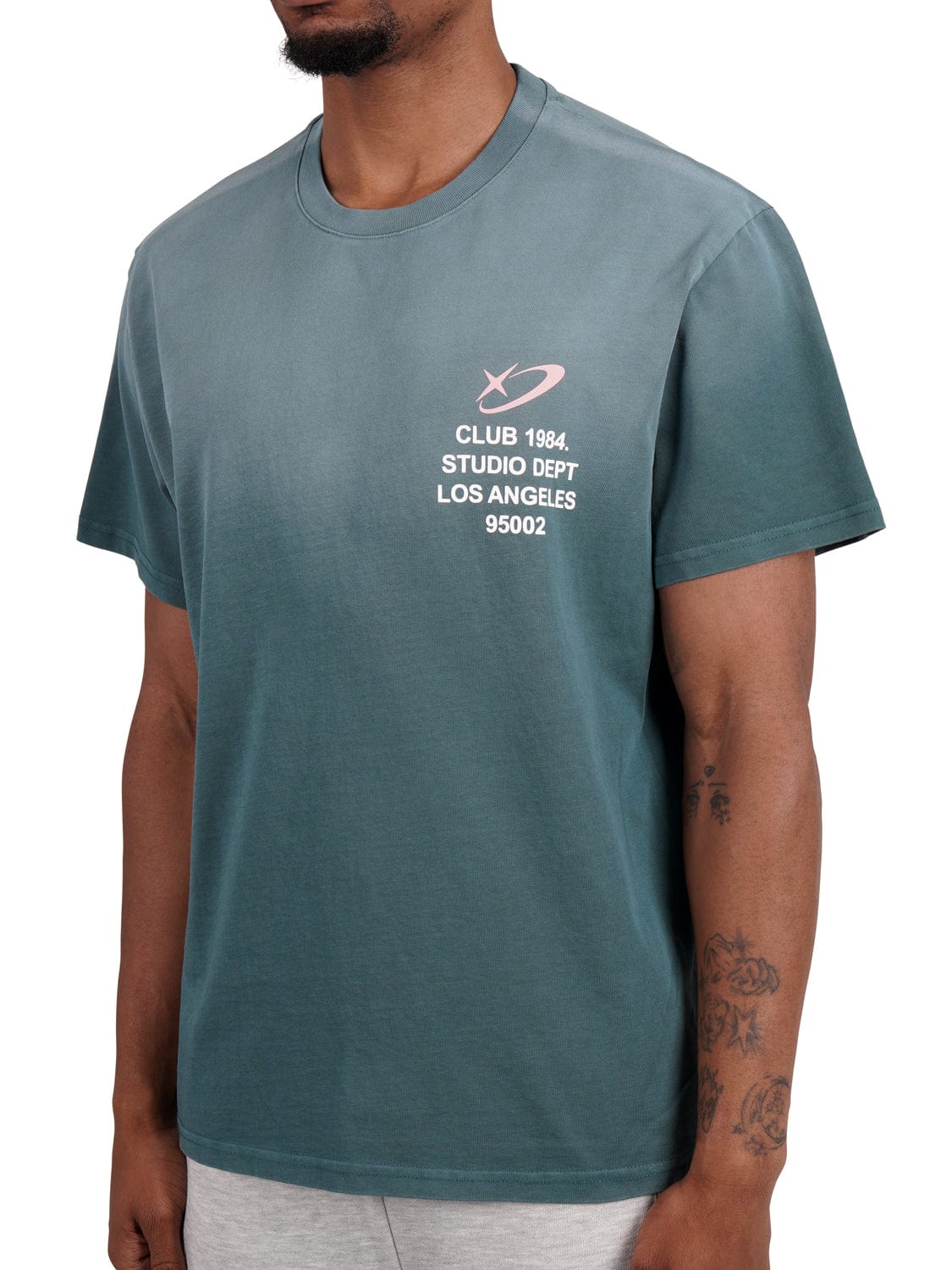 CLUB 1984. Studio Dept T-shirt - Washed Teal T-Shirt