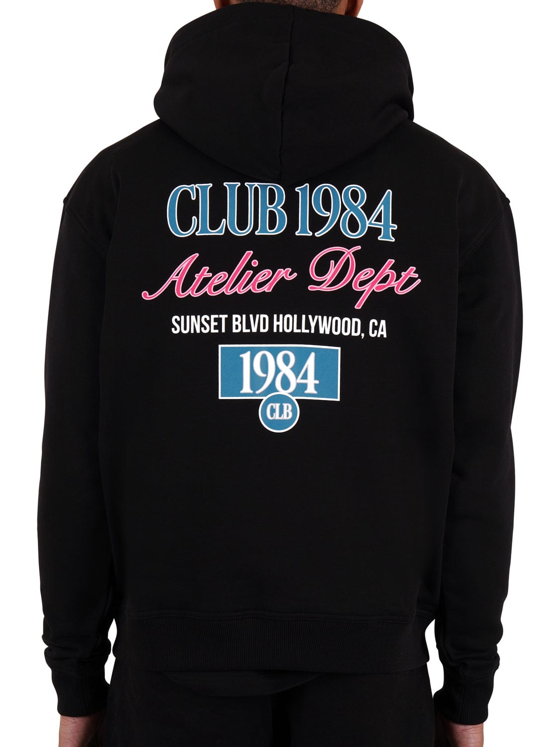 CLUB 1984. Sunset BLVD Hoodie - Black Hoodie