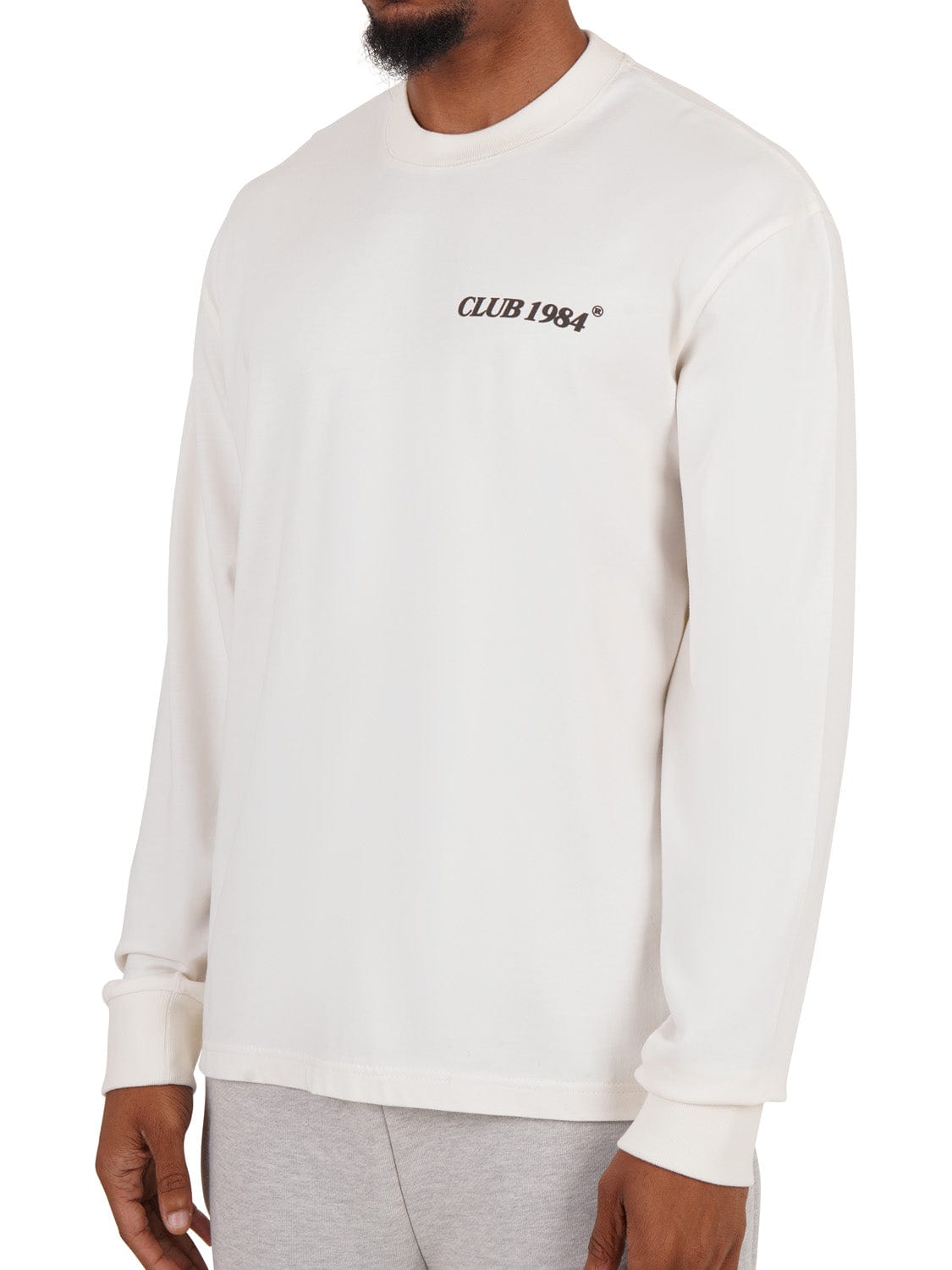 CLUB 1984. The Getaway Long Sleeve T-shirt - Off White T-Shirt