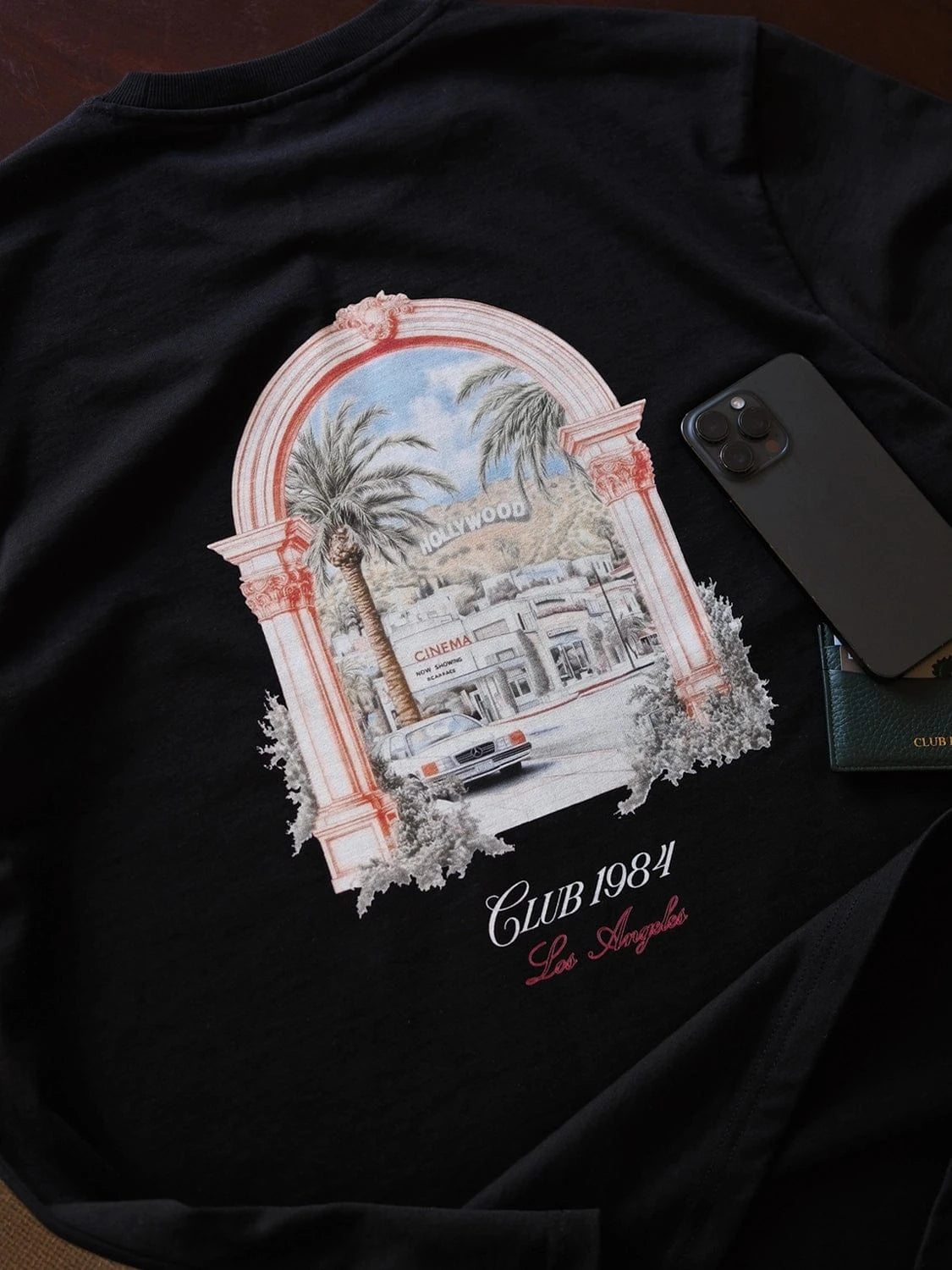 CLUB 1984. The Hills T-shirt - Black T-Shirt