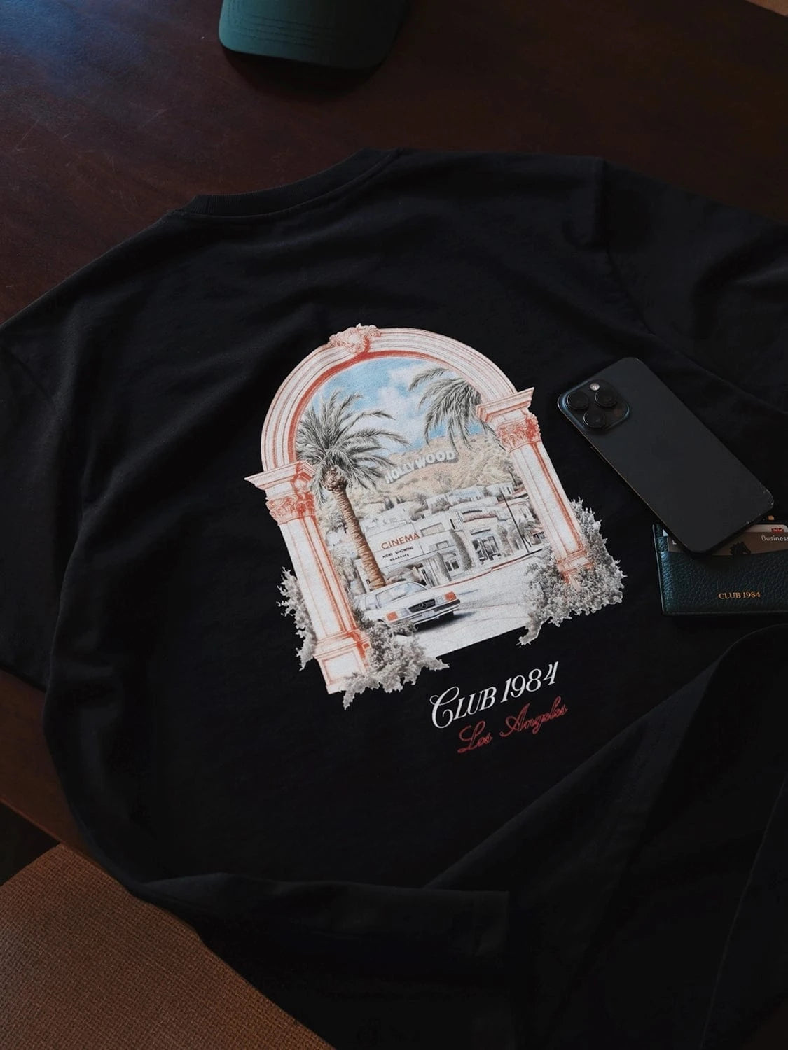 CLUB 1984. The Hills T-shirt - Black T-Shirt