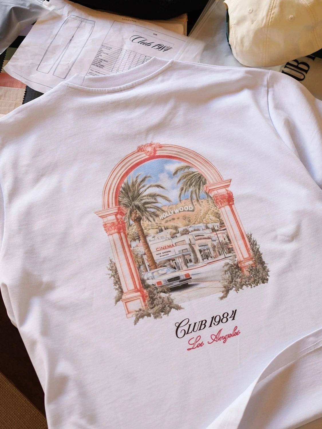 CLUB 1984. The Hills T-shirt - White T-Shirt