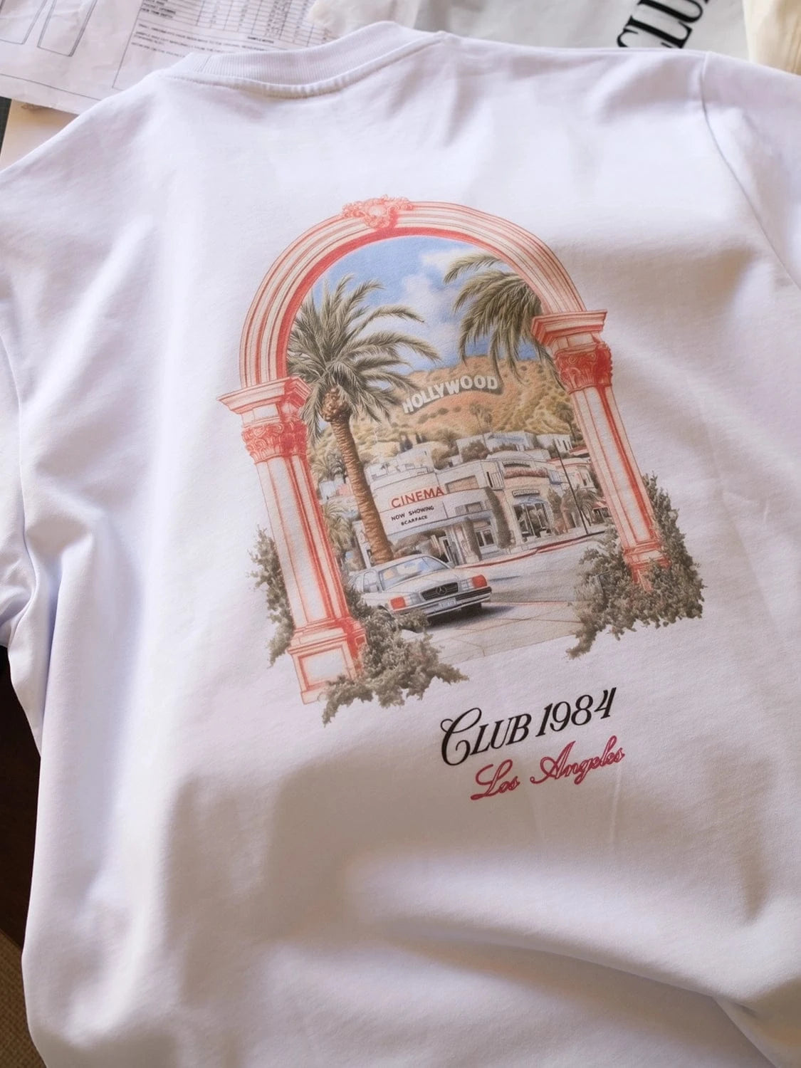 CLUB 1984. The Hills T-shirt - White T-Shirt