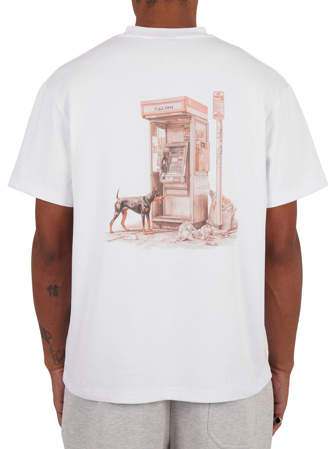 CLUB 1984. The Line T-shirt - White T-Shirt