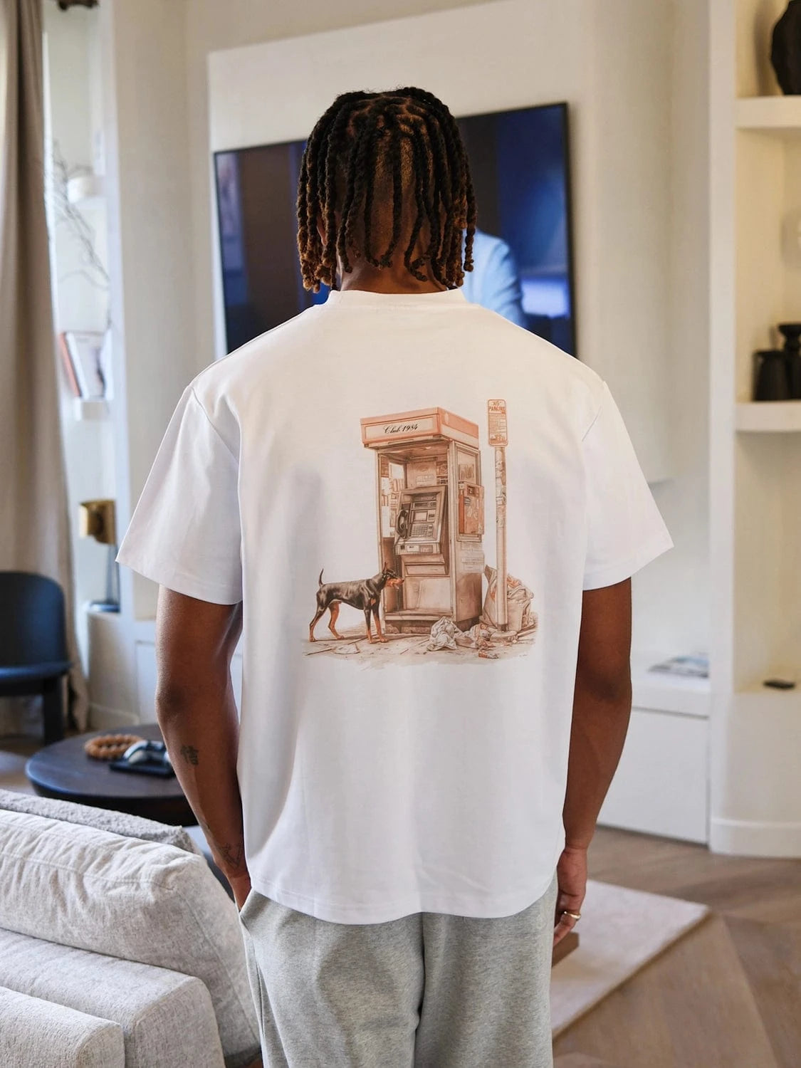 CLUB 1984. The Line T-shirt - White T-Shirt