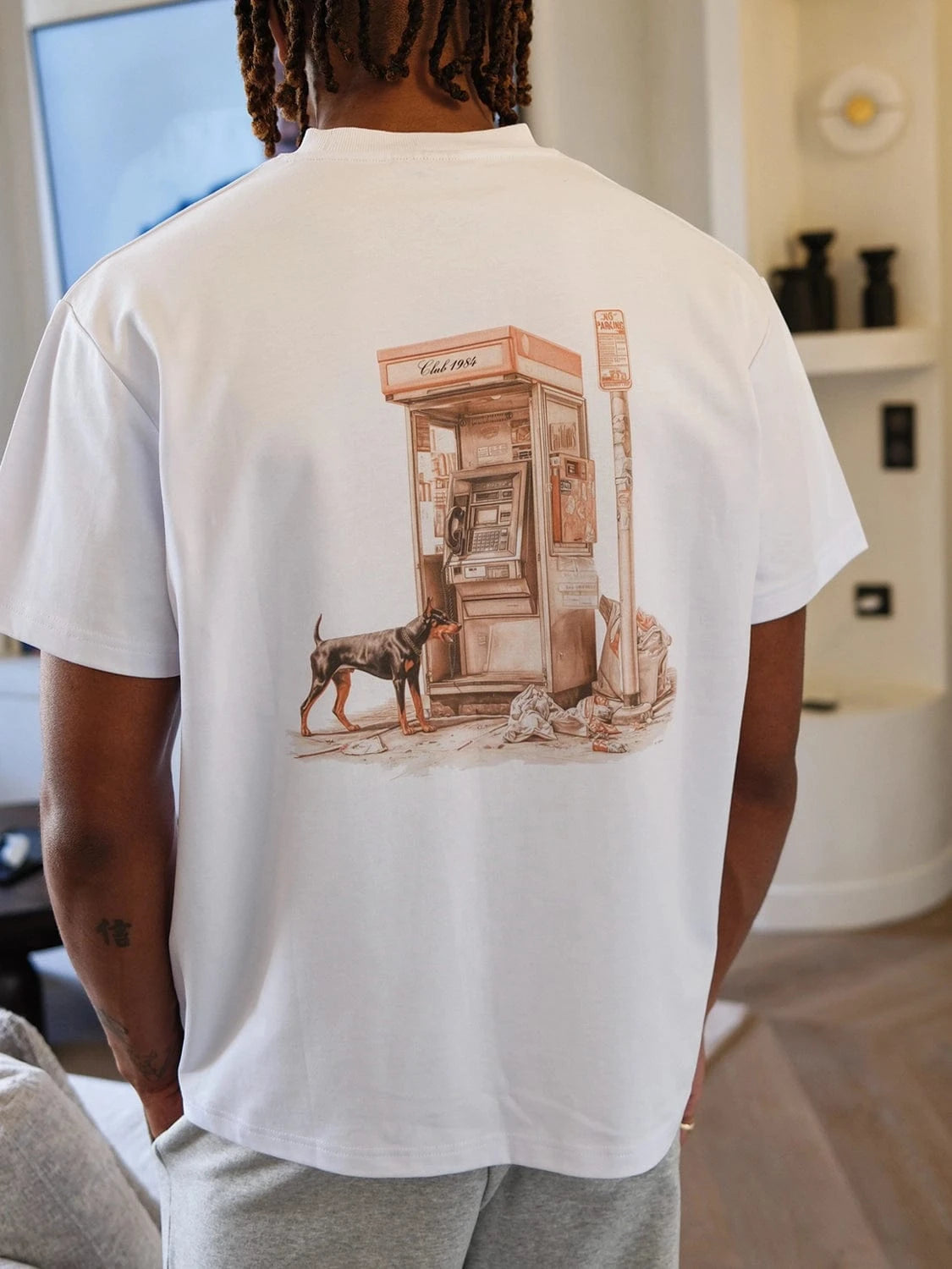 CLUB 1984. The Line T-shirt - White T-Shirt