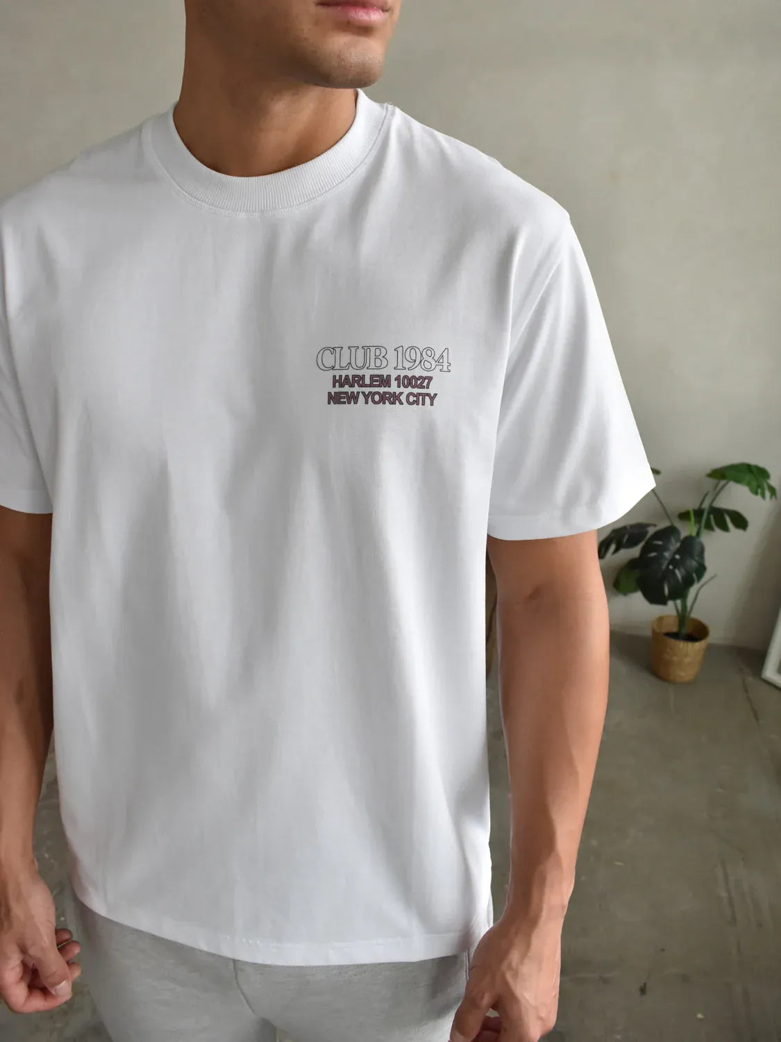 CLUB 1984. Times Up T-shirt - White T-Shirt