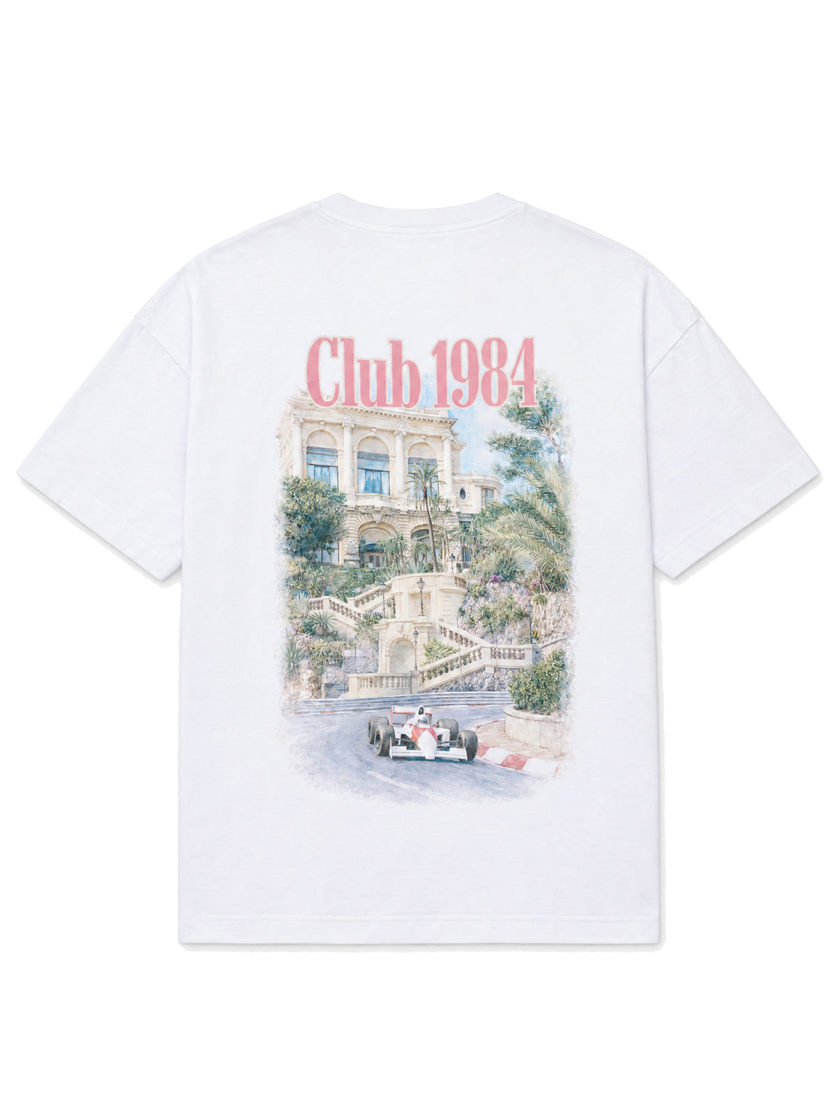 CLUB 1984. Track T-shirt - White T-Shirt