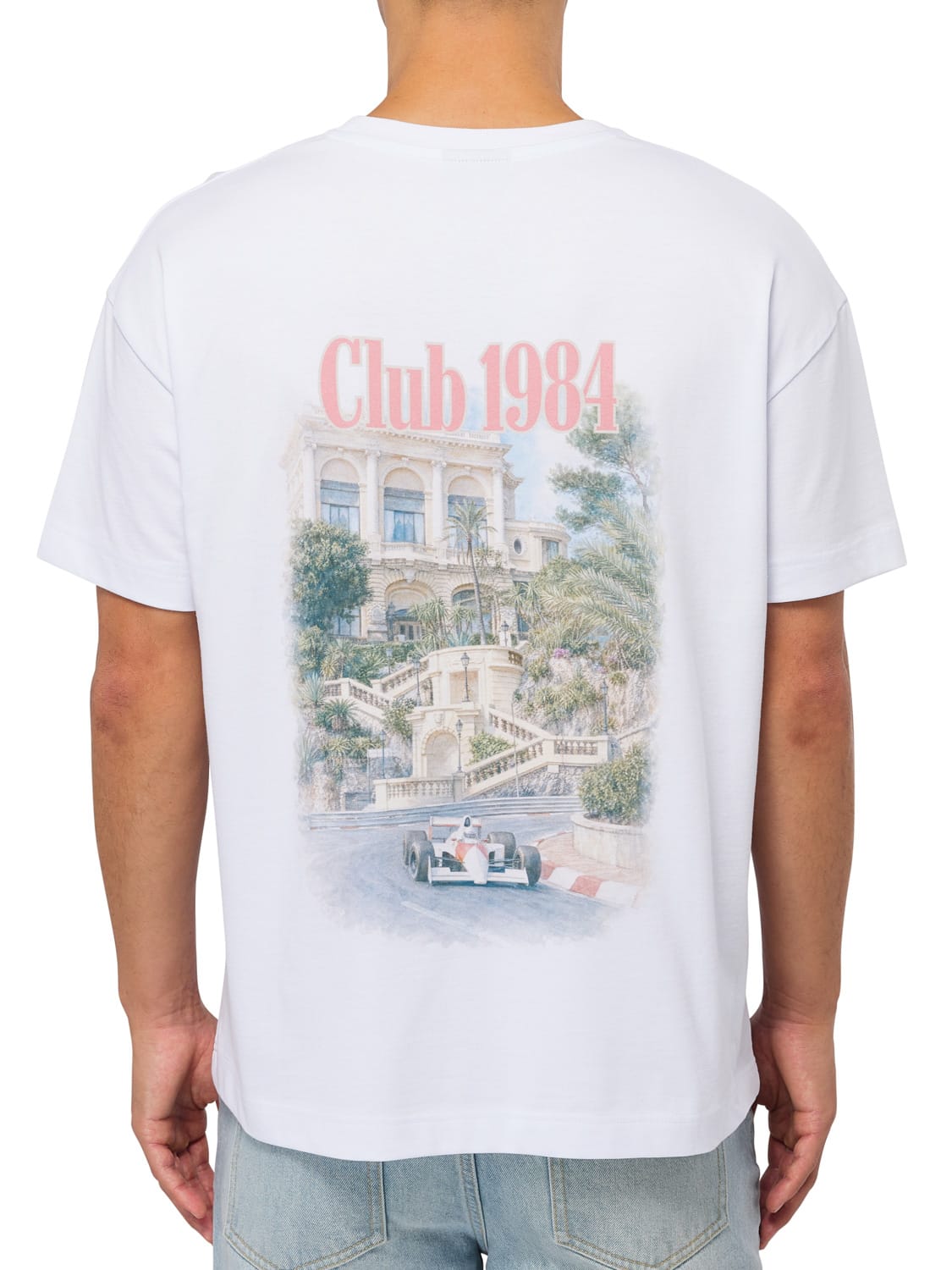 CLUB 1984. Track T-shirt - White T-Shirt