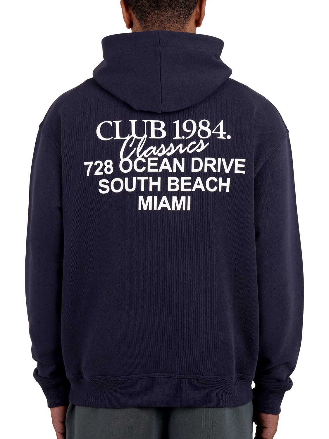 CLUB 1984. Vice City Hoodie - Navy Hoodie