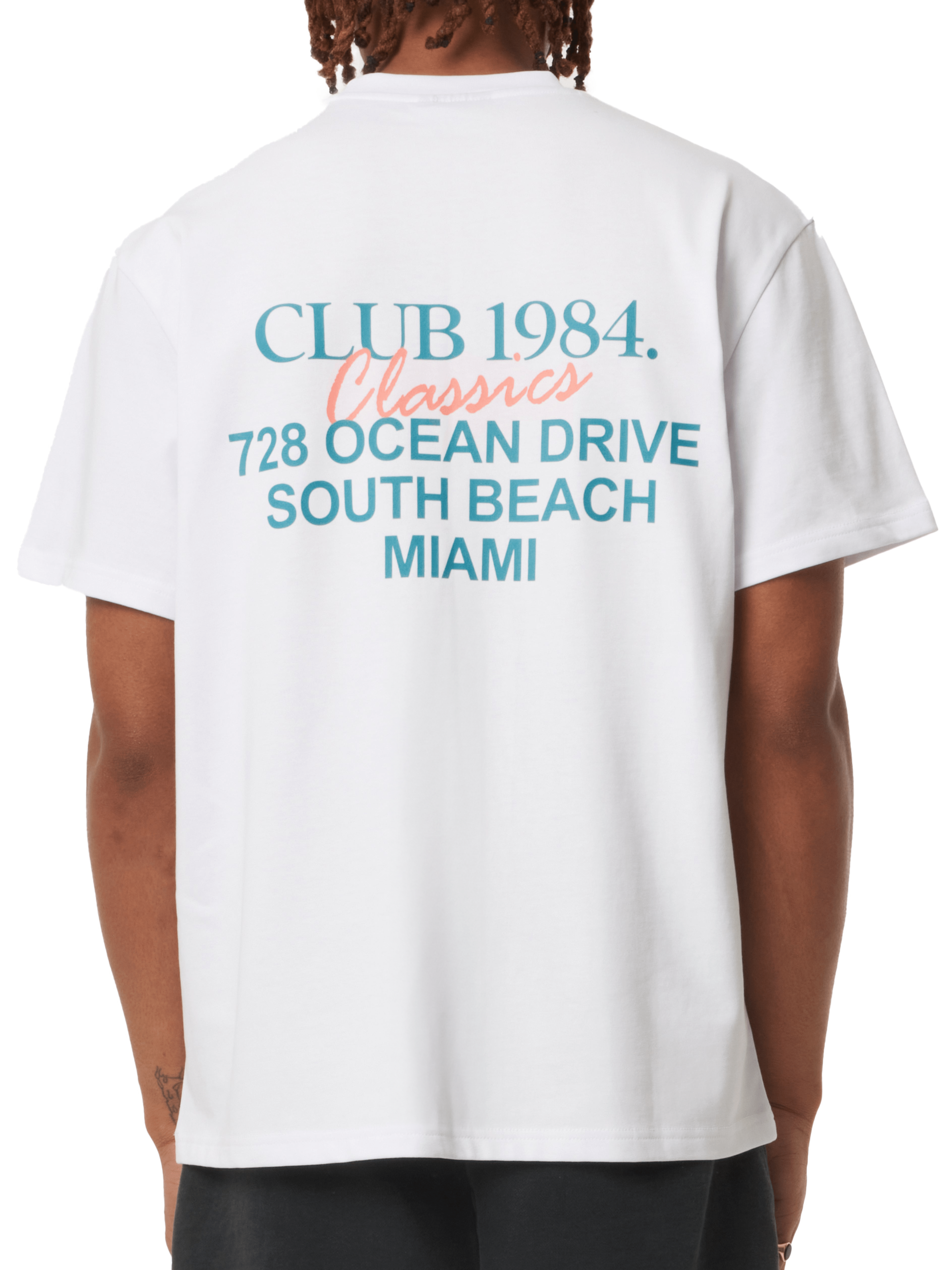 CLUB 1984. Vice City T-shirt - White T-Shirt