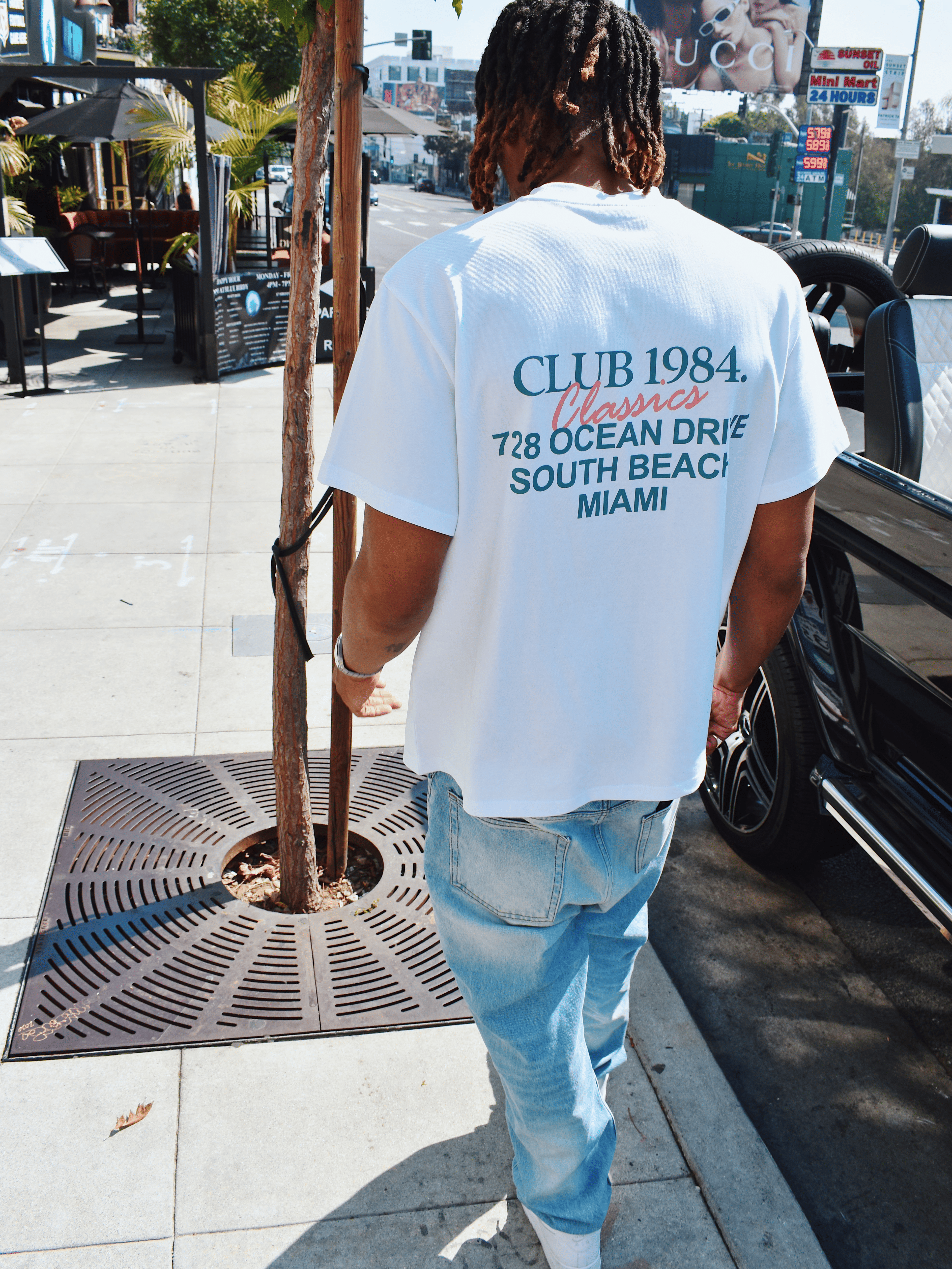 CLUB 1984. Vice City T-shirt - White T-Shirt