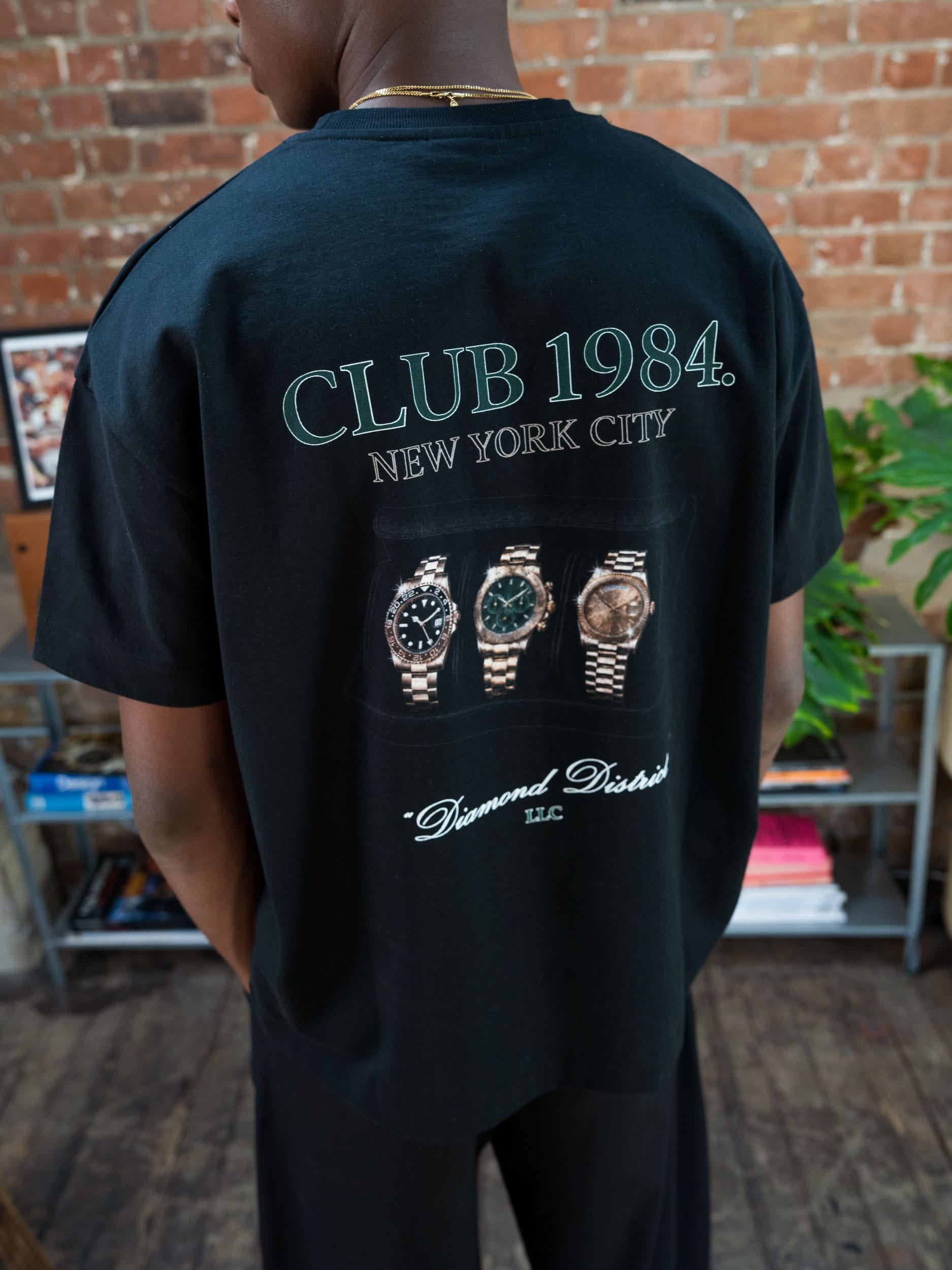 CLUB 1984. Watch Rotation T-shirt - Black T-Shirt